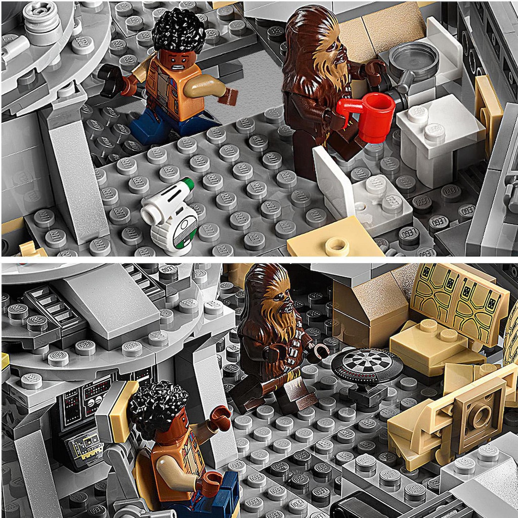 LEGO® Konstruktionsspielsteine »Millennium Falcon™ (75257), LEGO® Star Wars™«, (1353 St.)