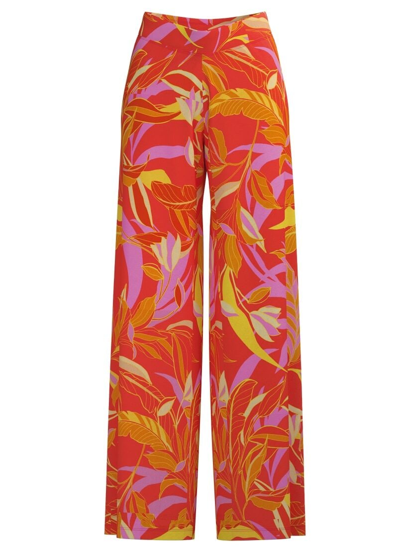 Trigema Jerseyhose »TRIGEMA Leichte Hose mit Allover-Muster "Aloha"«