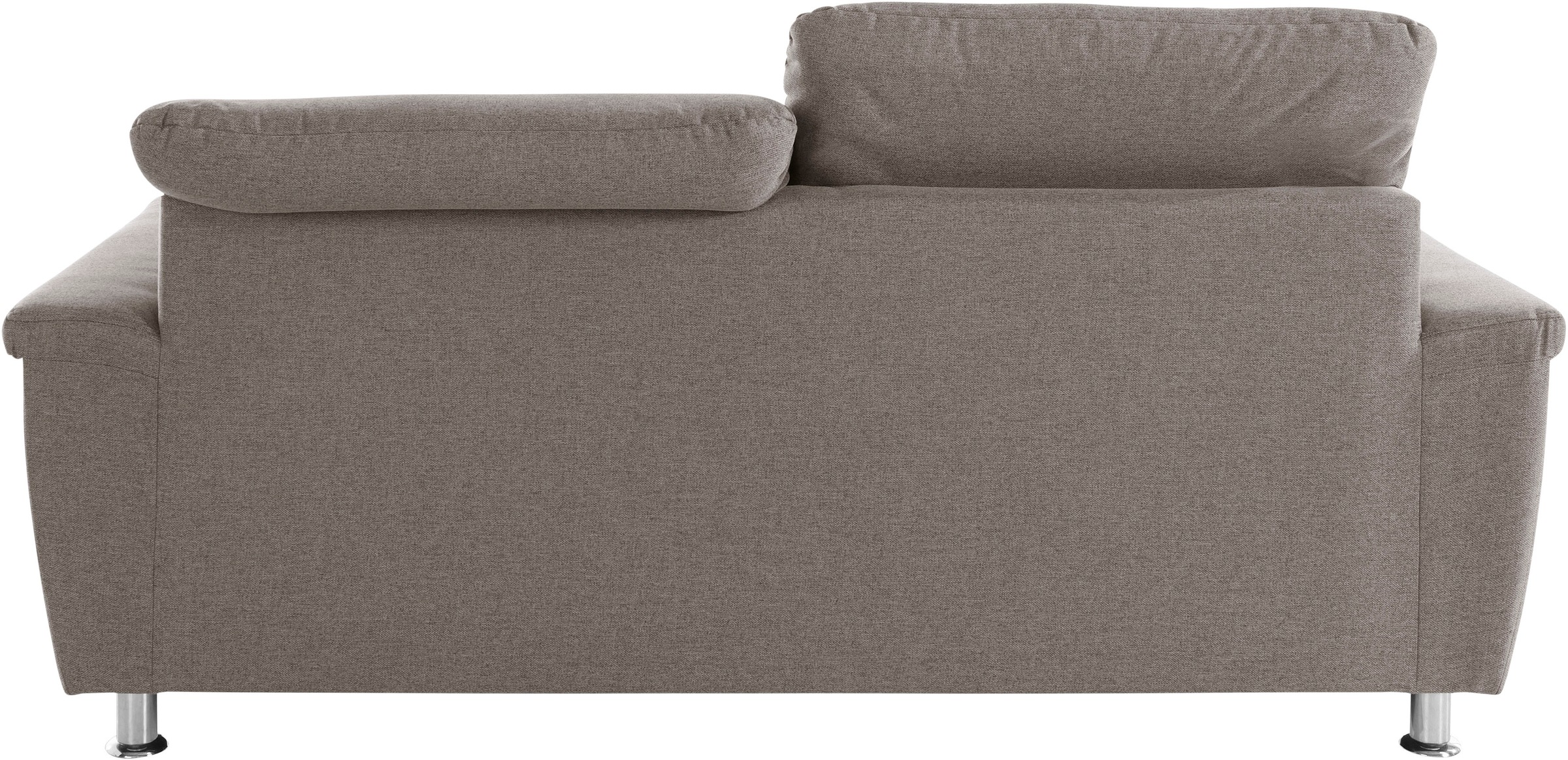 DOMO collection 2-Sitzer »Franzi, zeitlos & elegant, moderne Sitzheftung«, wahlweise mit Kopfteilverstellung, inklusive Zierkissen