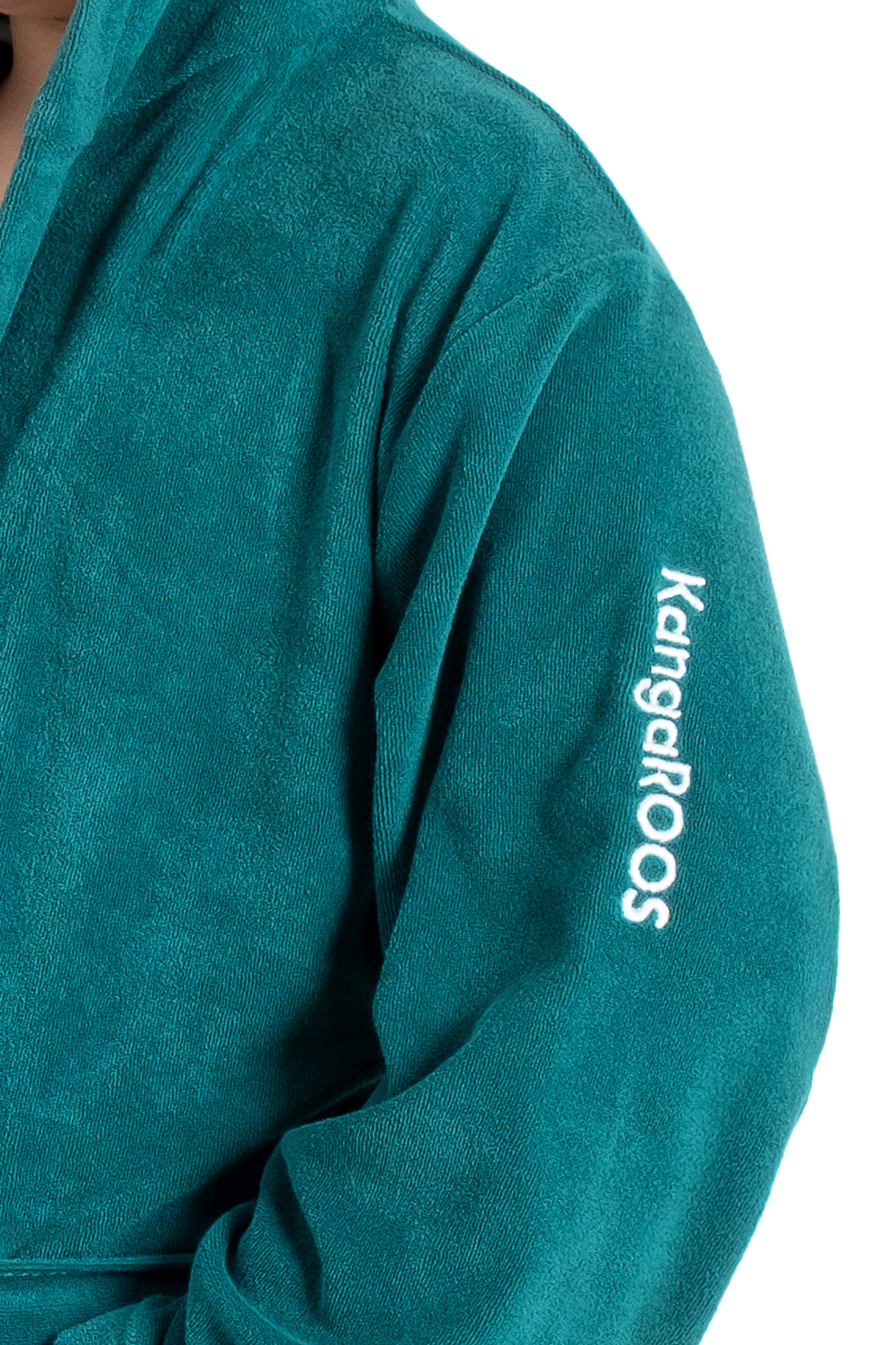 KangaROOS Kinderbademantel »Dalia, Ideal für Zuhause, Schwimmbad oder im Urlaub« 1 Stk. Uni-Farben mit Streifen