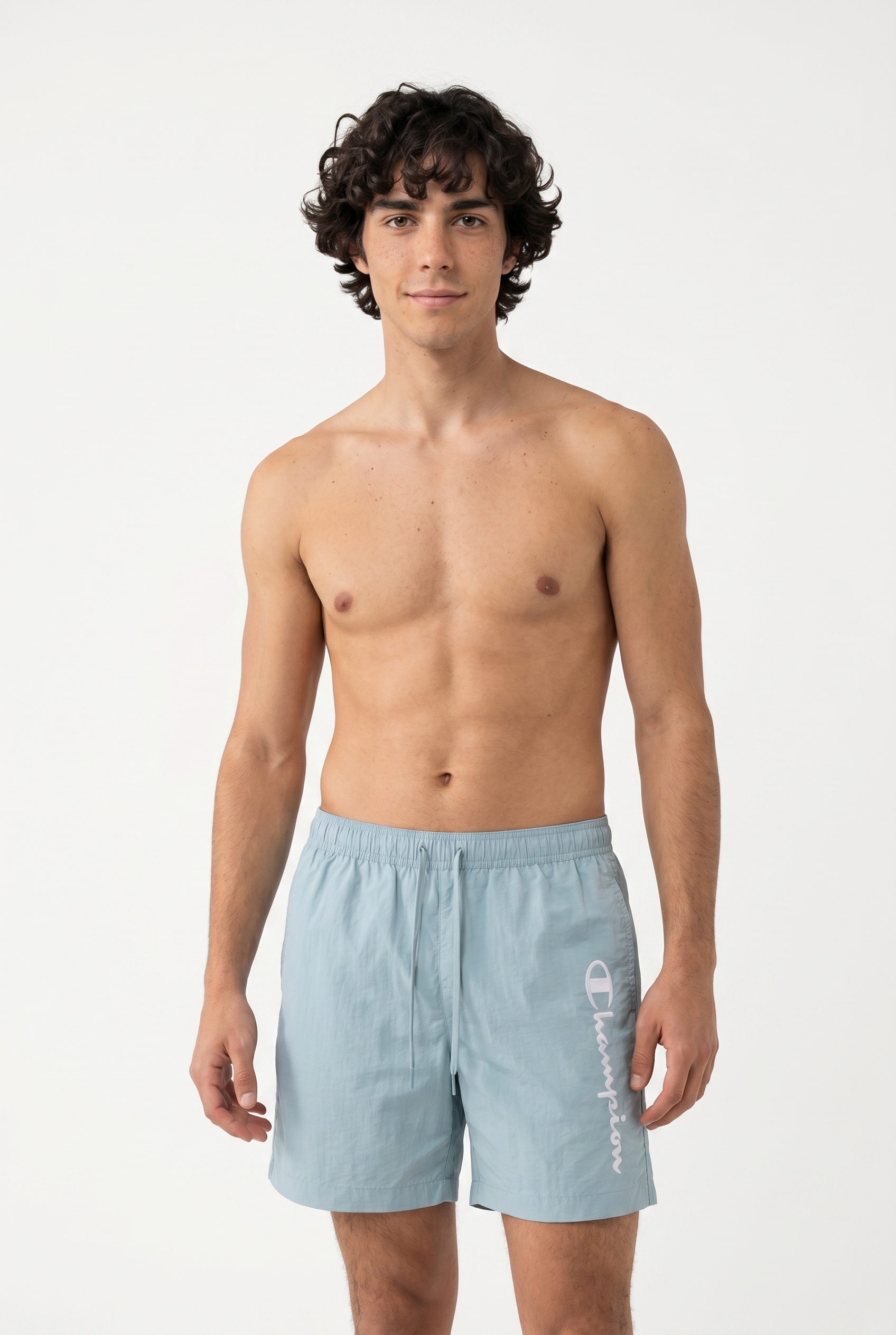 Champion Badeshorts »Beachshort Standard Fit« mit Logostickerei, unifarben, pflegeleicht, schnell trocknend