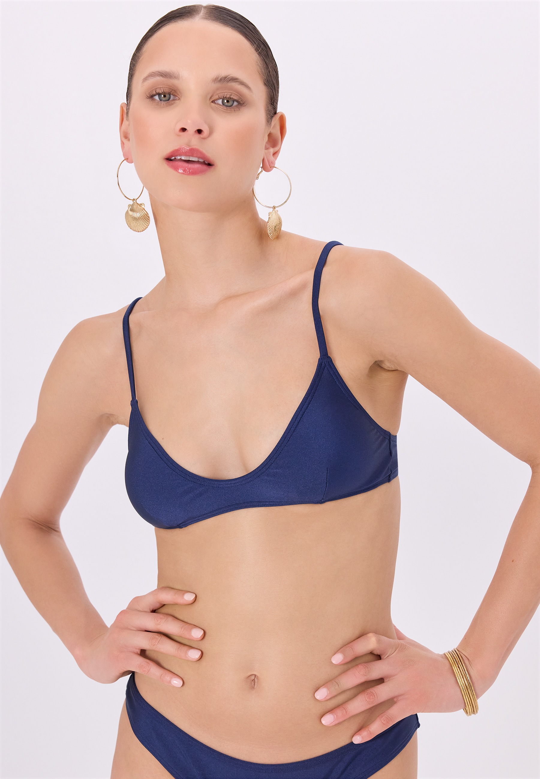 LSCN by LASCANA Bustier-Bikini-Top »Sunny« in trendiger Glanzware