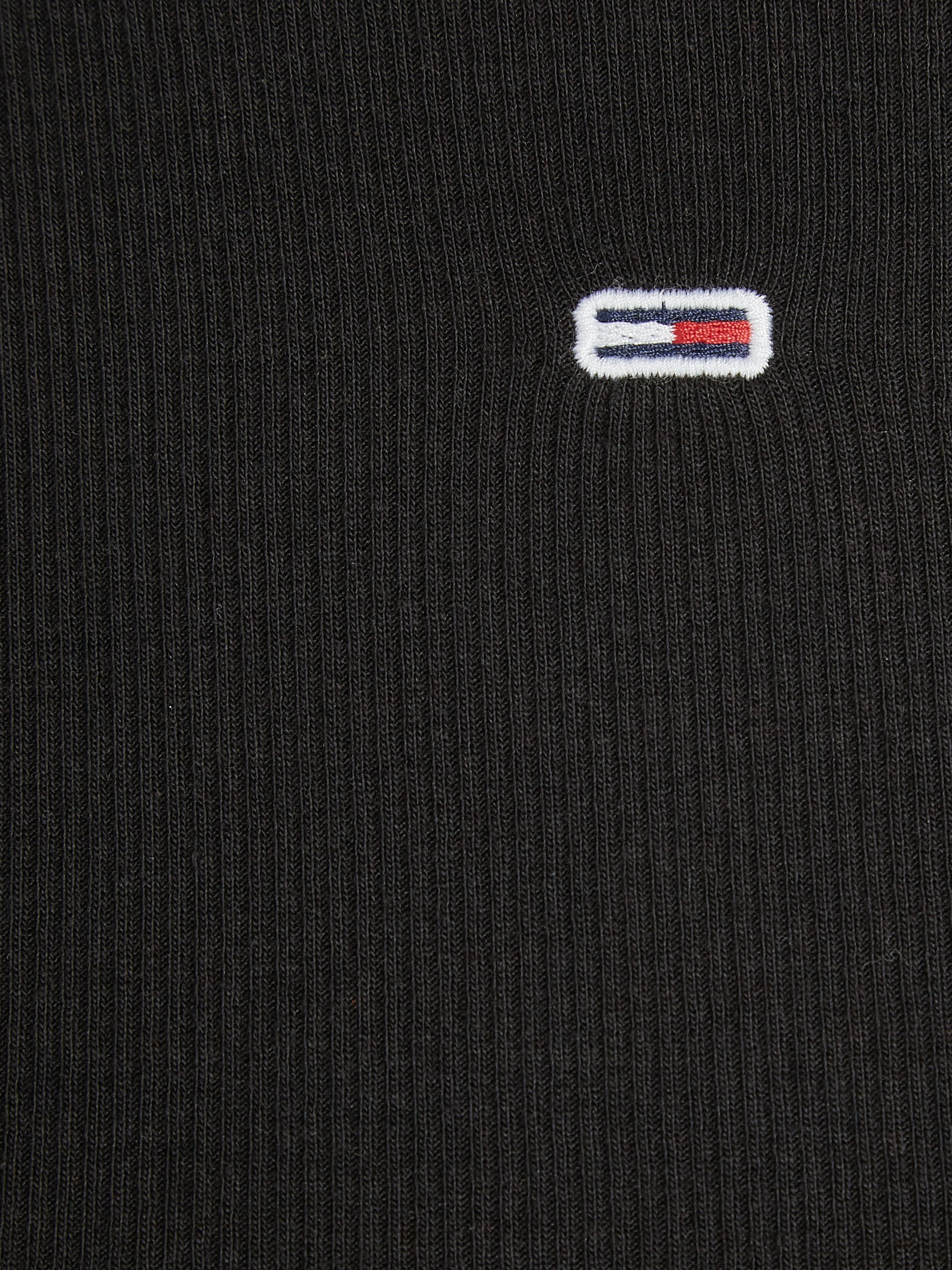 Tommy Jeans Langarmshirt »TJW SLIM ESSENTIAL RIB LS«, mit Logostickerei