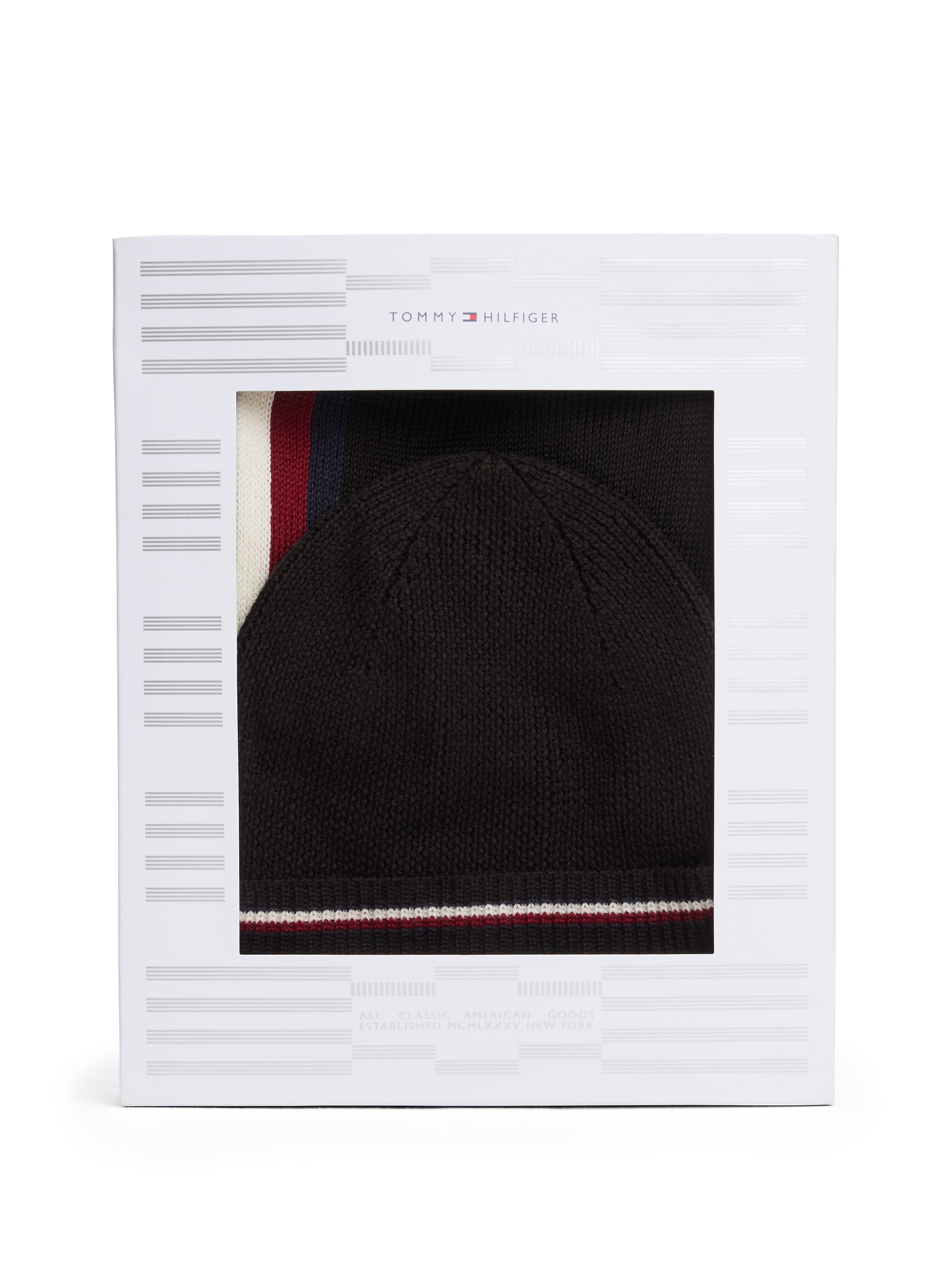 Tommy Hilfiger Beanie »TH RWB BEANIE & SCARF« in Geschenkbox, aus Wollmix