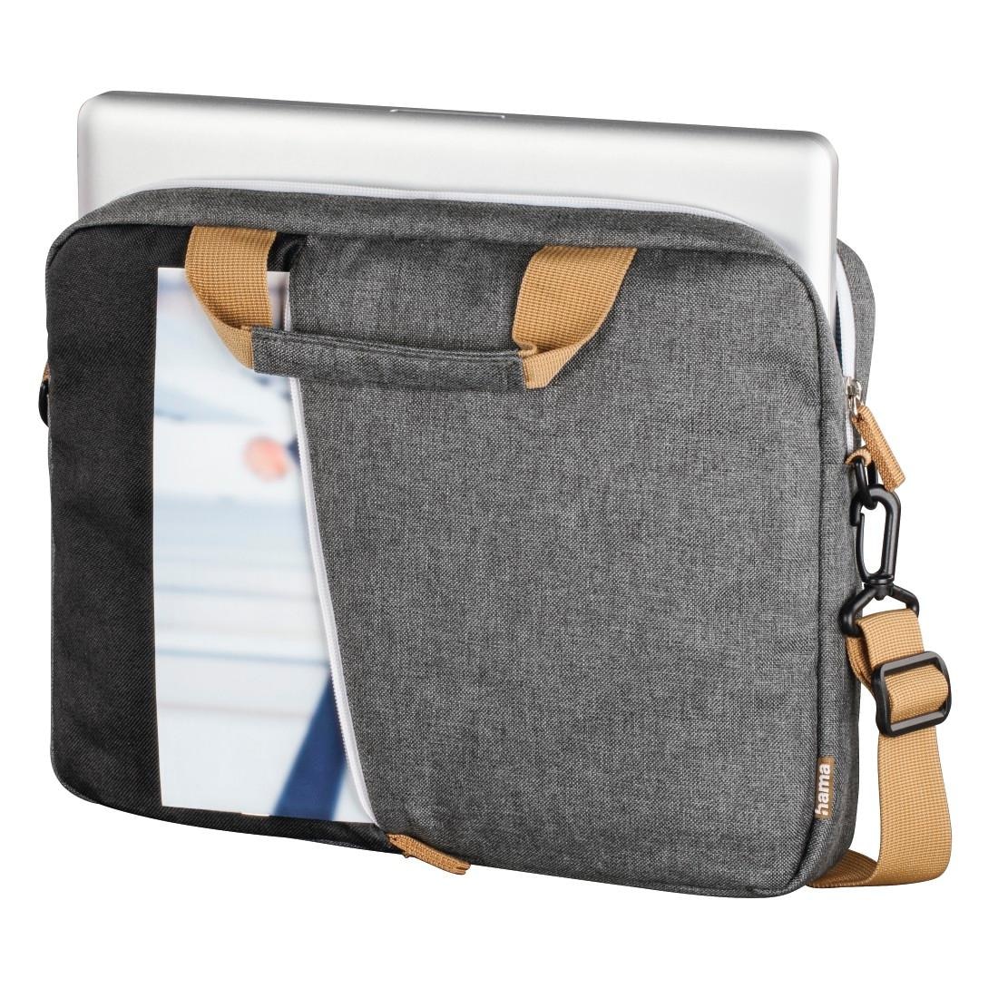 Hama Laptoptasche »Laptop Tasche "Florenz", bis 36 cm (14,1"), Schwarz, Grau«