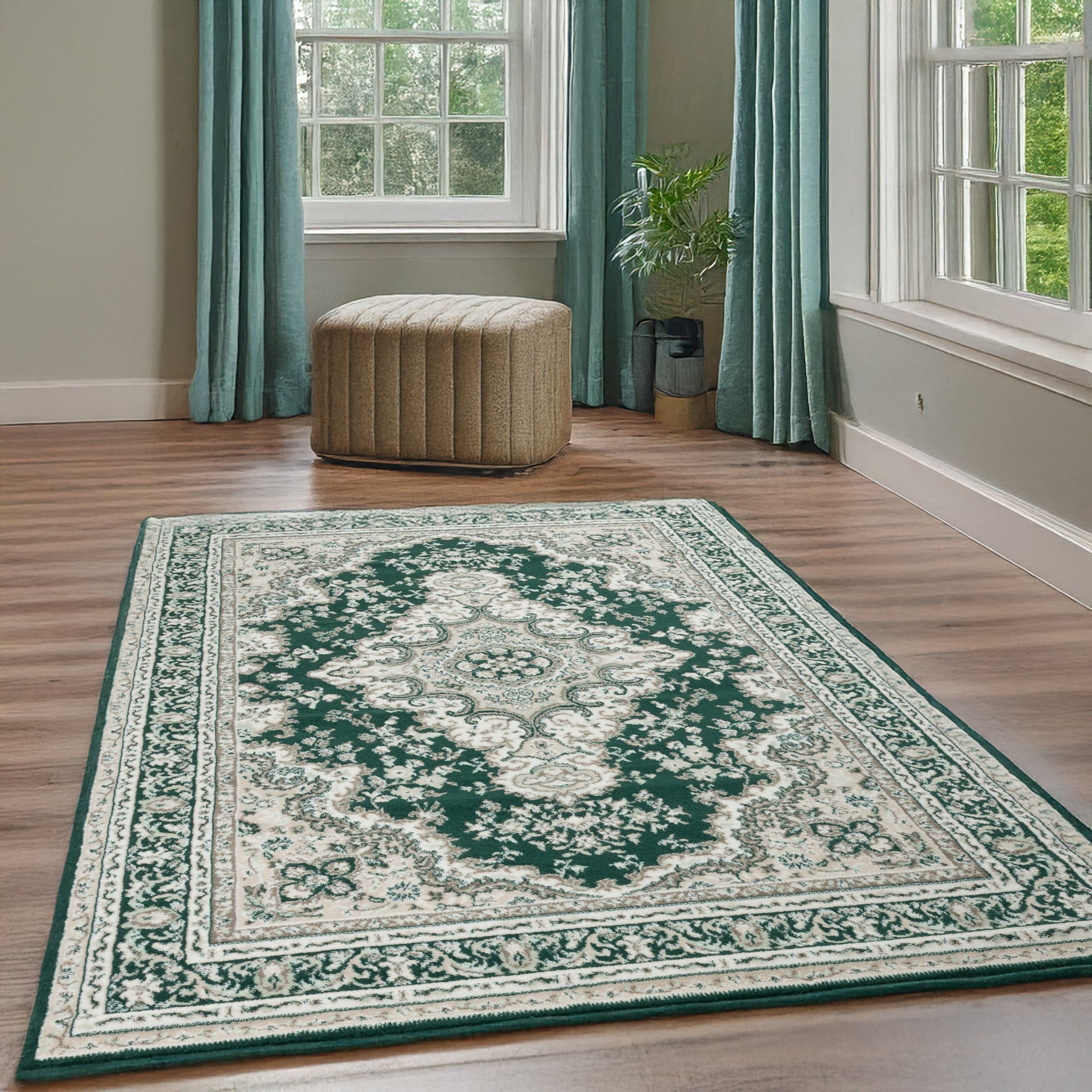 my home Teppich »Oriental, Made in Belgium« rechteckig 7 mm Höhe Orient-Optik, mit Bordüre, Teppich, Kurzflor, Weich, Kundenliebling