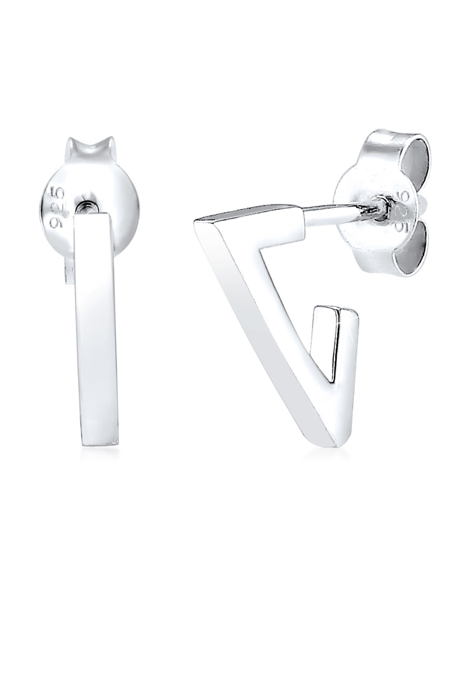 Elli Paar Ohrstecker »Ohrringe Basic Geo Creole Dreieck 925 Sterling Silber«