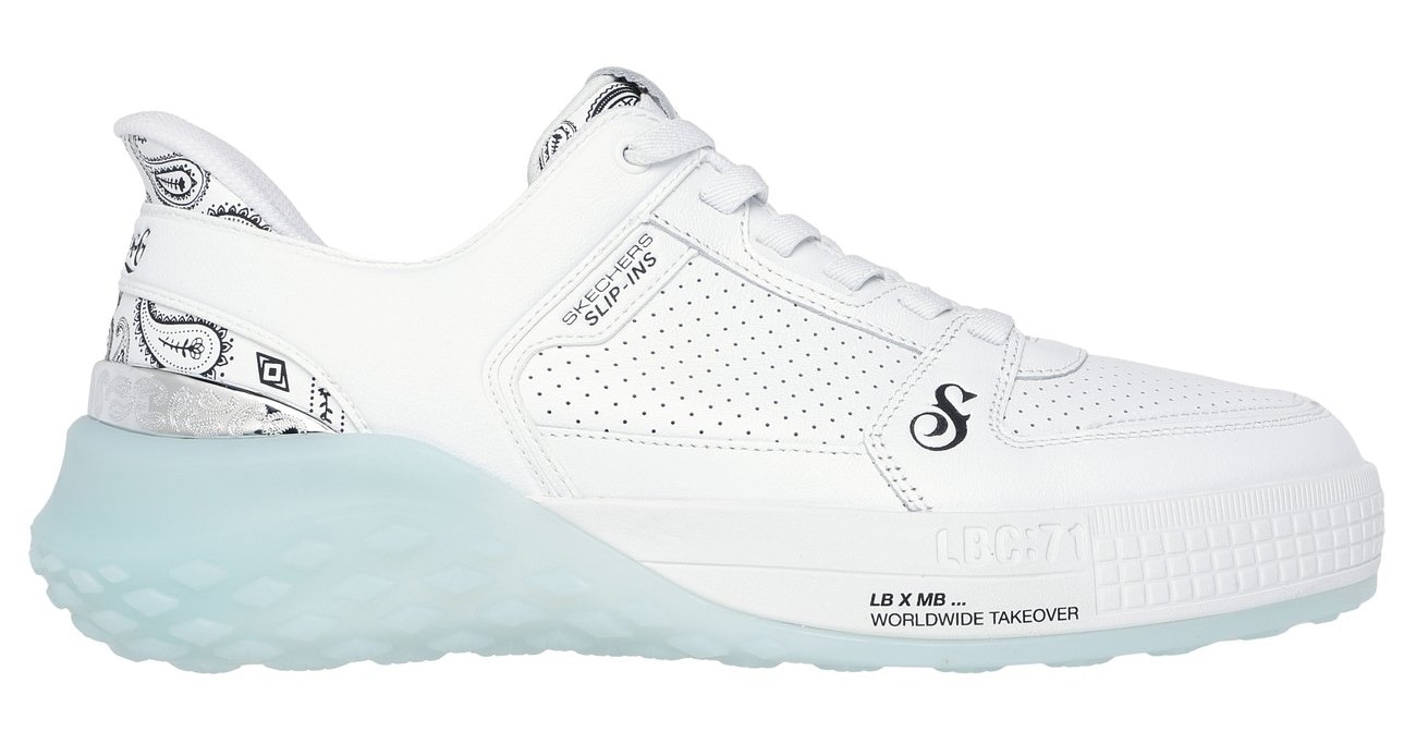 Skechers Slip-On Sneaker »SIZZLE-SNOOP SIZZLE SLIP-INS PAISLEY«, Snoop Dogg Sneaker, Sneaker zum Schlupfen