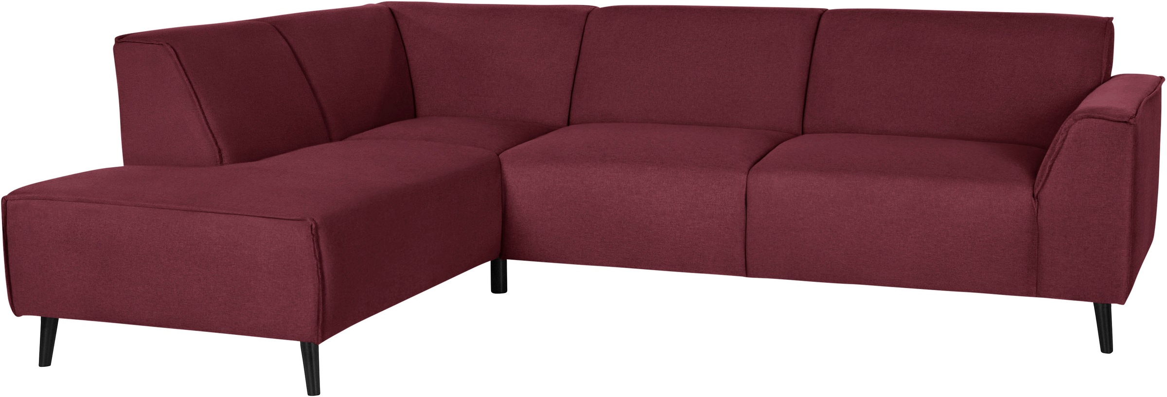 DOMO collection Ecksofa »Amora, bequem und zeitlos, L-Form« mit Federkern für mehr Sitzkomfort