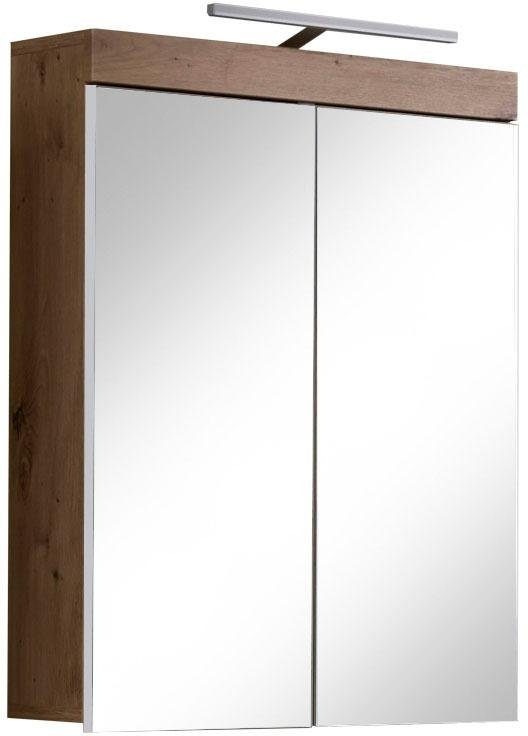 trendteam Spiegelschrank »Amanda«, Breite 60 cm, wahlweise mit LED-Beleuchtung, Badezimmerschrank mit 2 Spiegeltüren