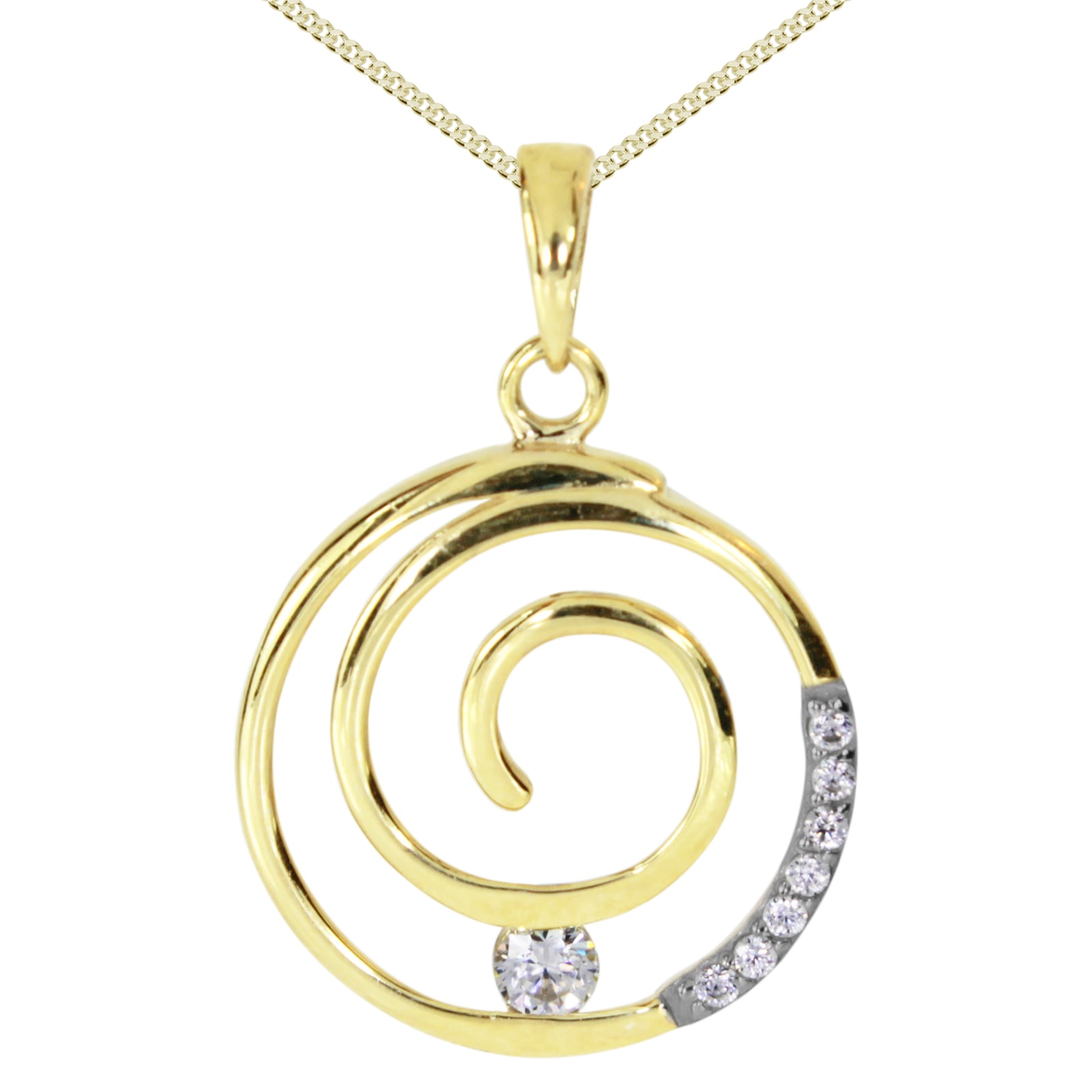 OSTSEE-SCHMUCK Kette mit Anhänger »Ostsee-Schmuck Kette mit Anhänger Spirale«