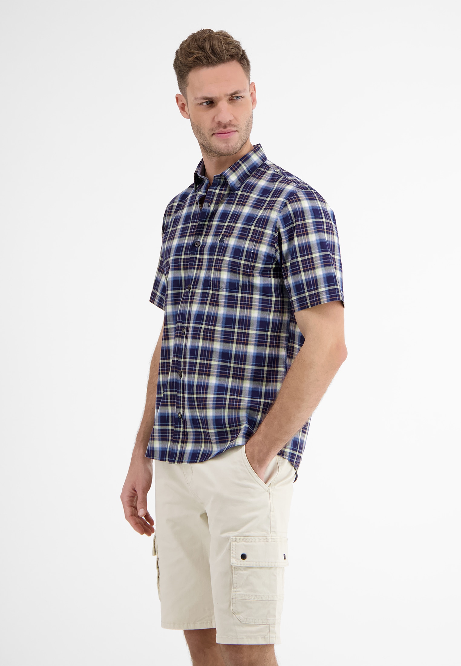 LERROS Kurzarmhemd »LERROS Halbarmhemd *Poplin Check*«