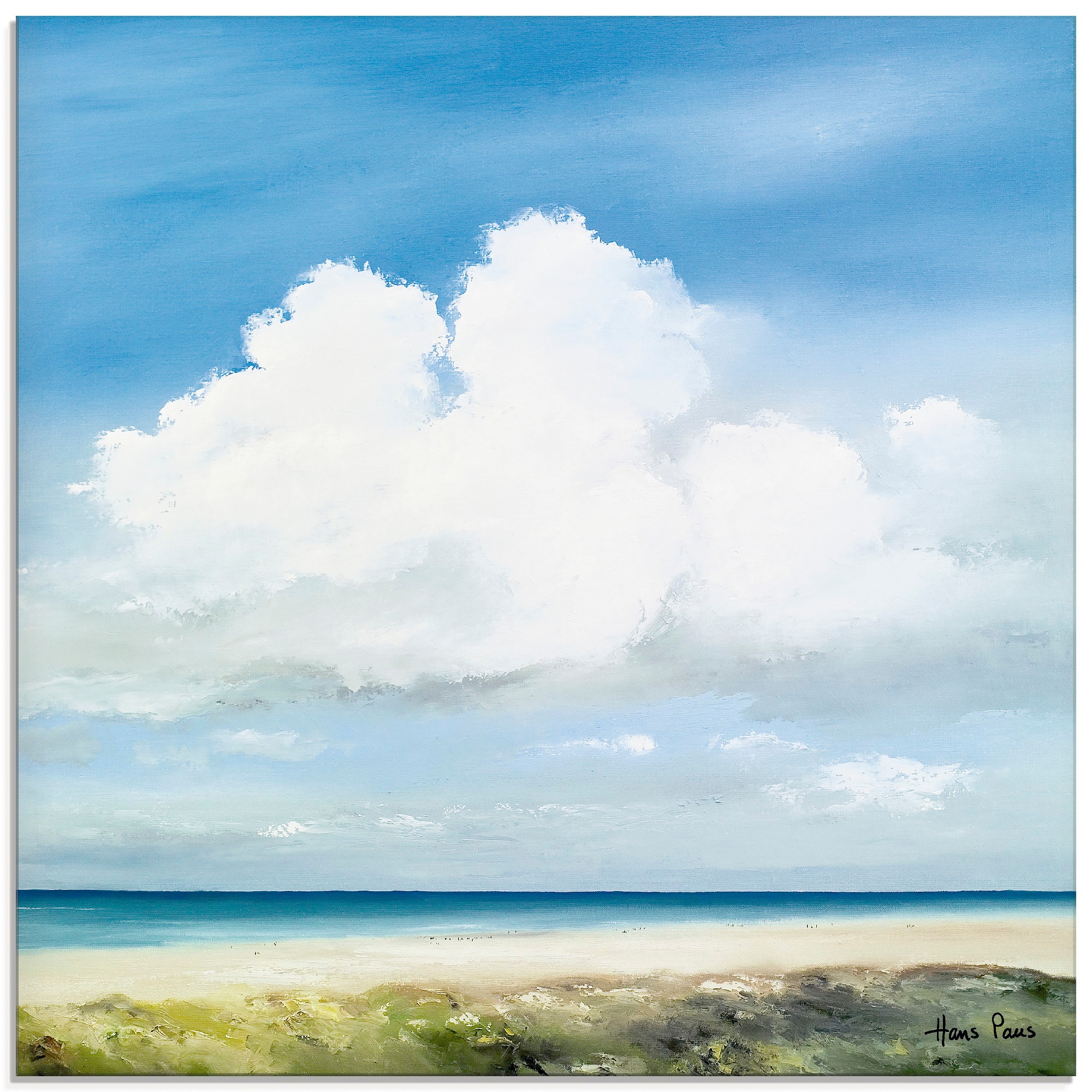 Artland Glasbild »Landschaft II«, Himmel, (1 St.)