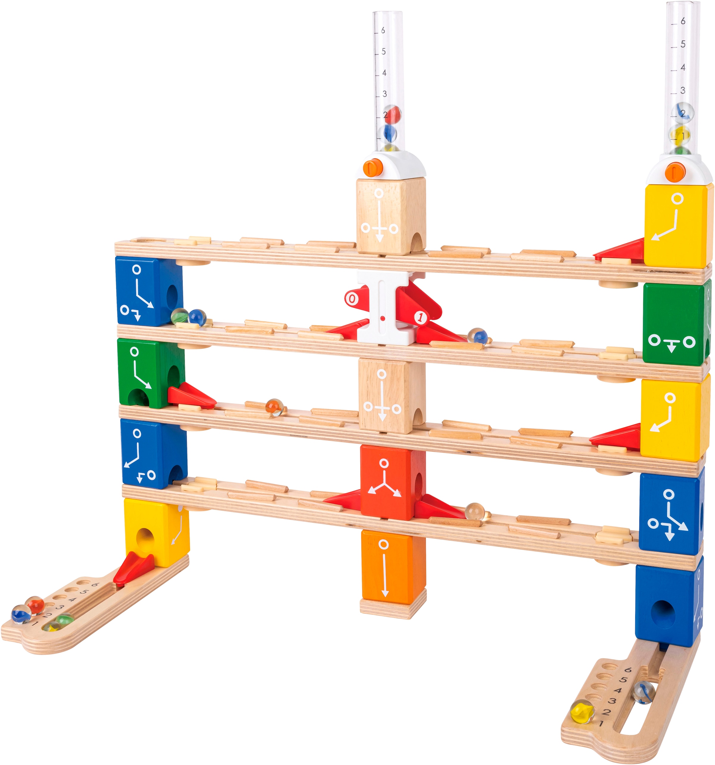 Hape Kugelbahn »Quadrilla Starter-Kodierungsset«, (85 tlg.)