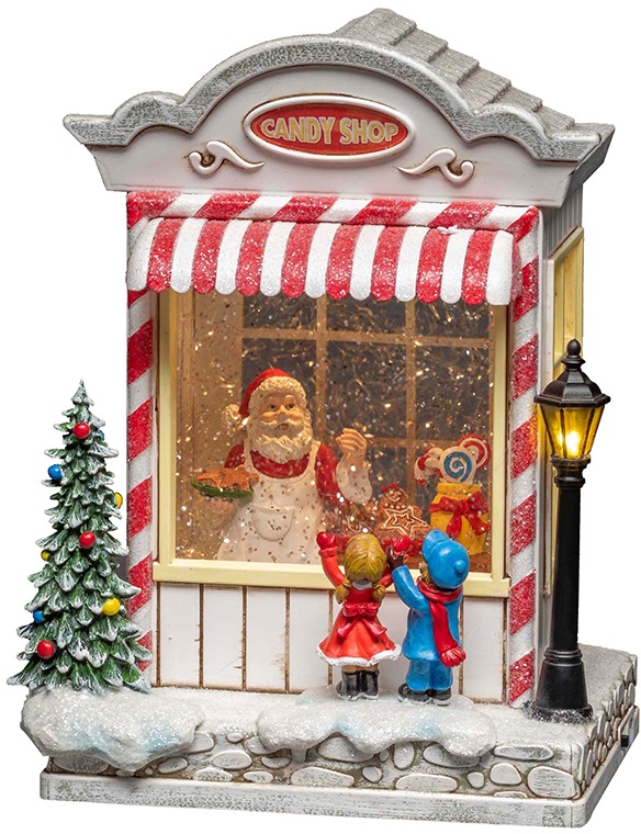 Konstsmide LED Laterne »LED Süßwarenladen« 1 Stk. Warmweiß wassergefüllt in weiß, Größe Höhe: 22,5 cm