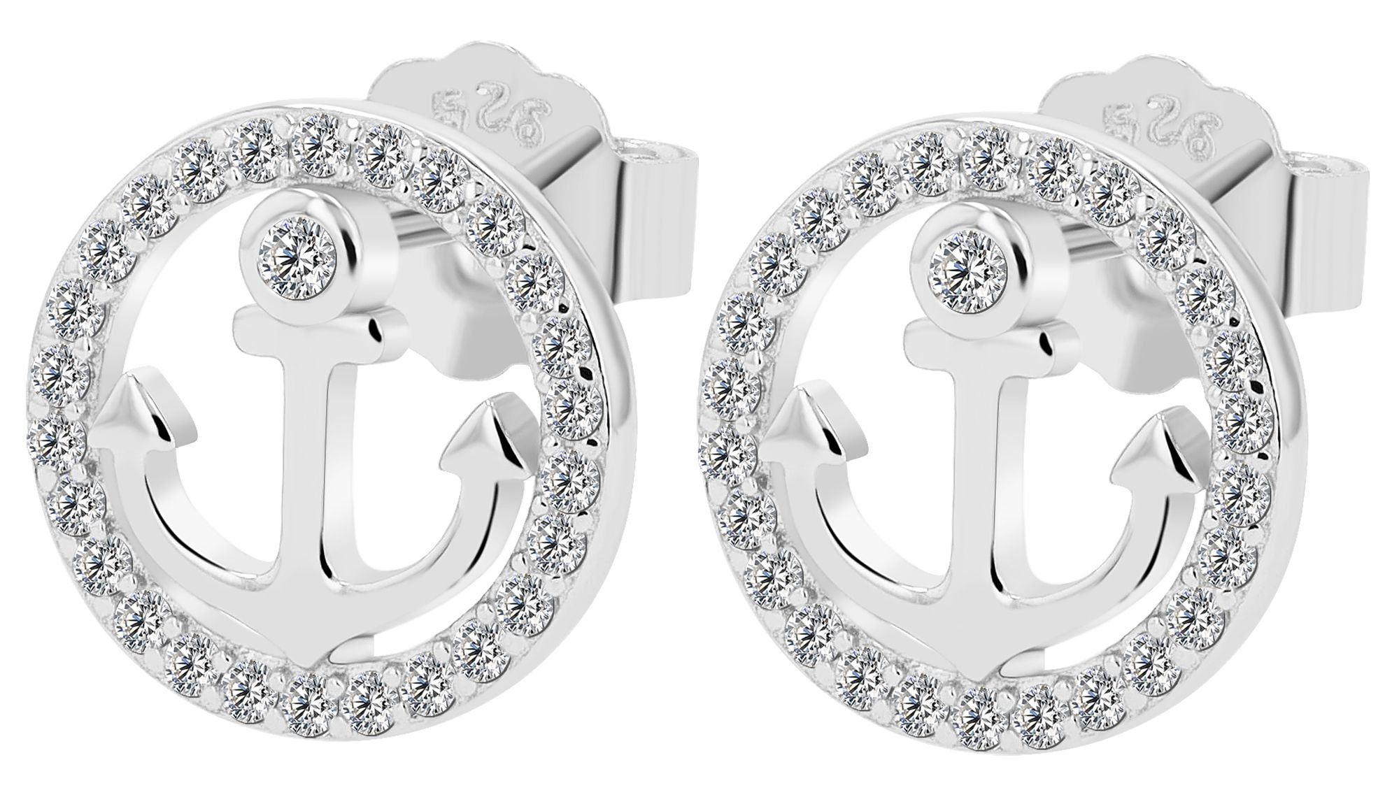 Adelia´s Paar Ohrstecker »Damen Ohrringe ¿ Ohrstecker aus 925 Silber«