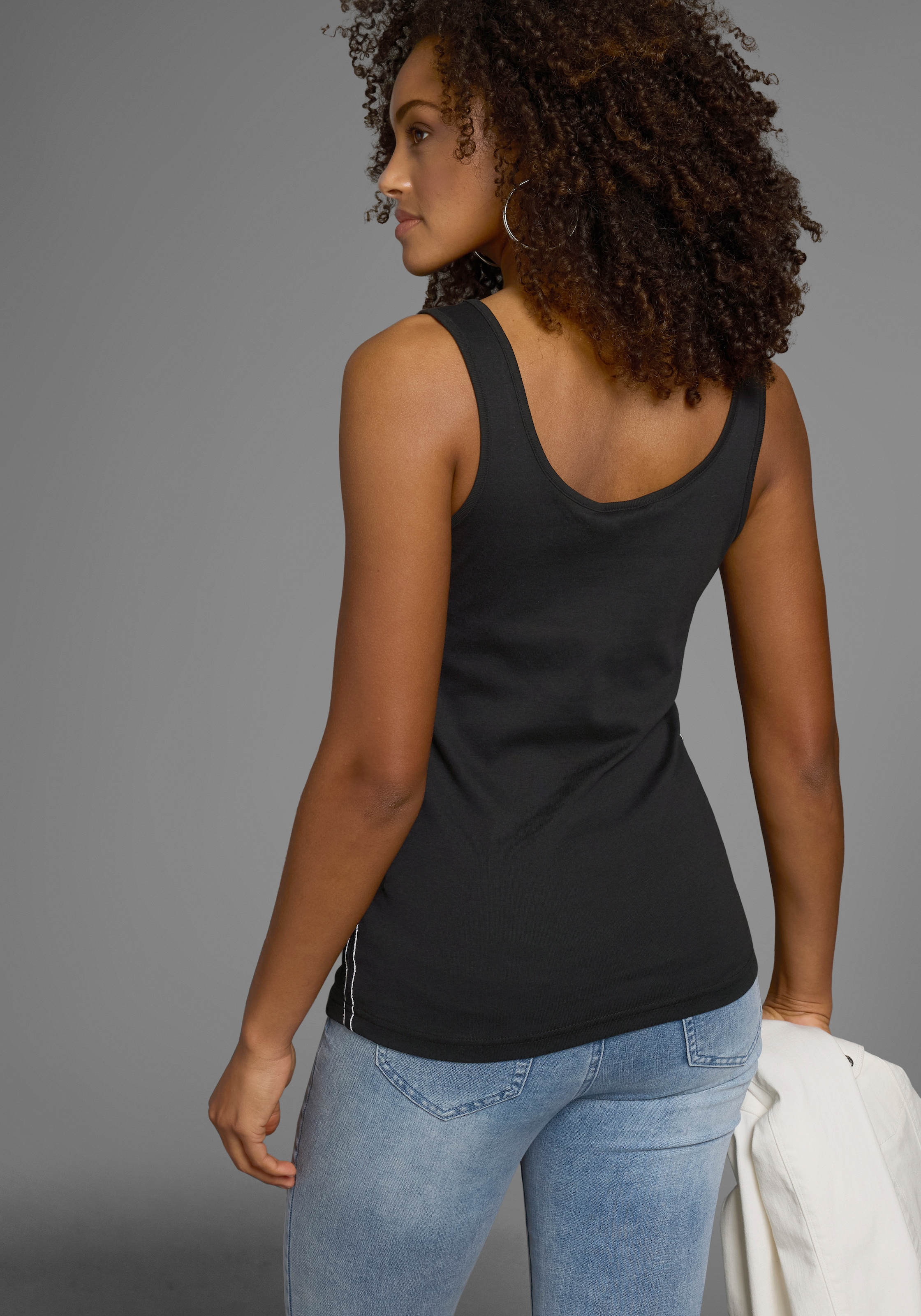 KangaROOS Tanktop, mit femininem Frontdruck