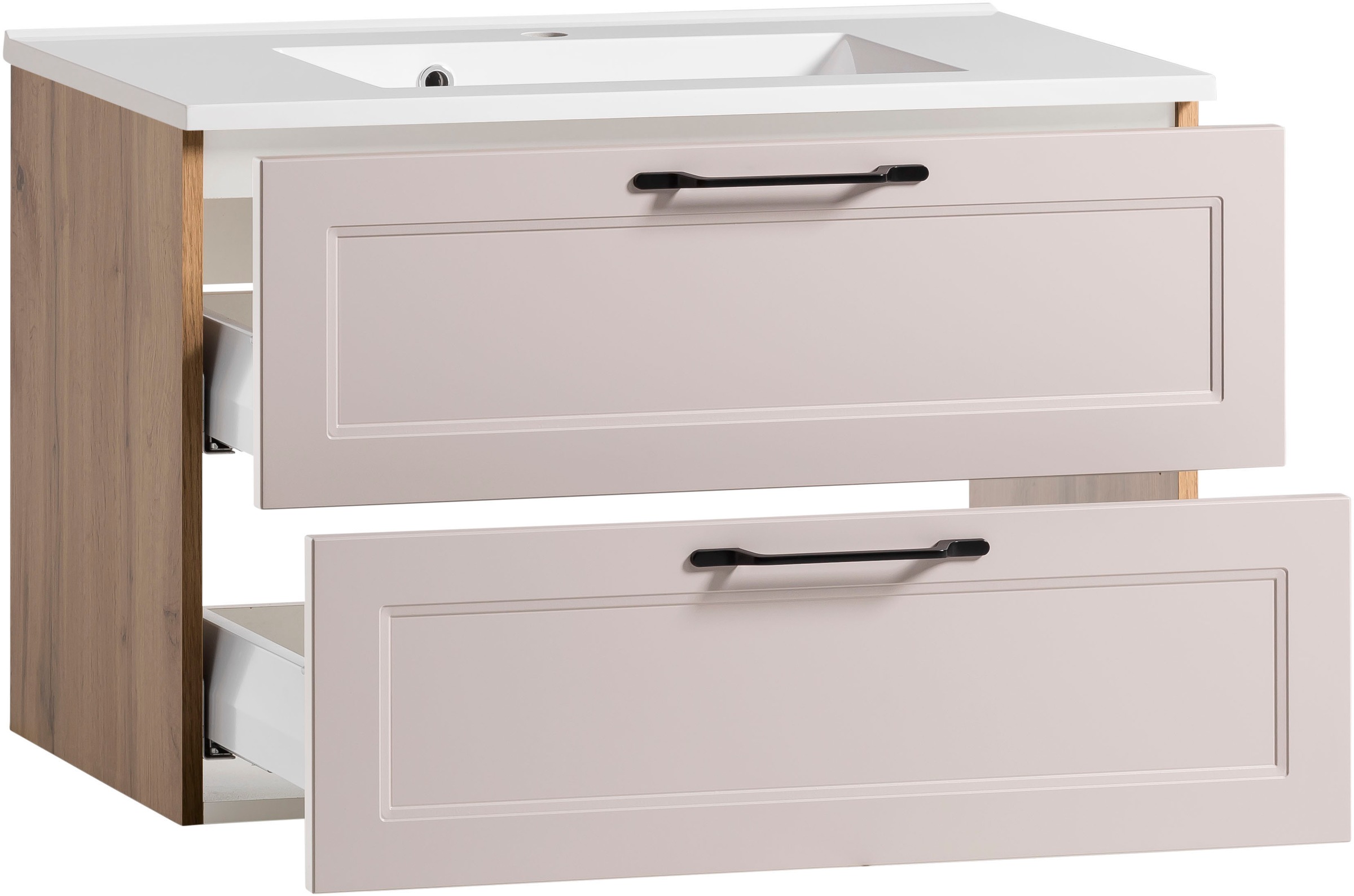 welltime Waschtisch »Lana«, Badmöbel inkl. Waschbecken, 80 cm breit