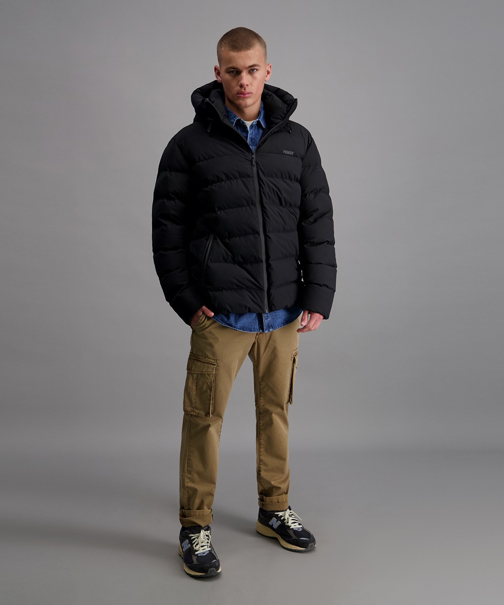 Pioneer Authentic Jeans Steppjacke, mit Kapuze, mit Kapuze