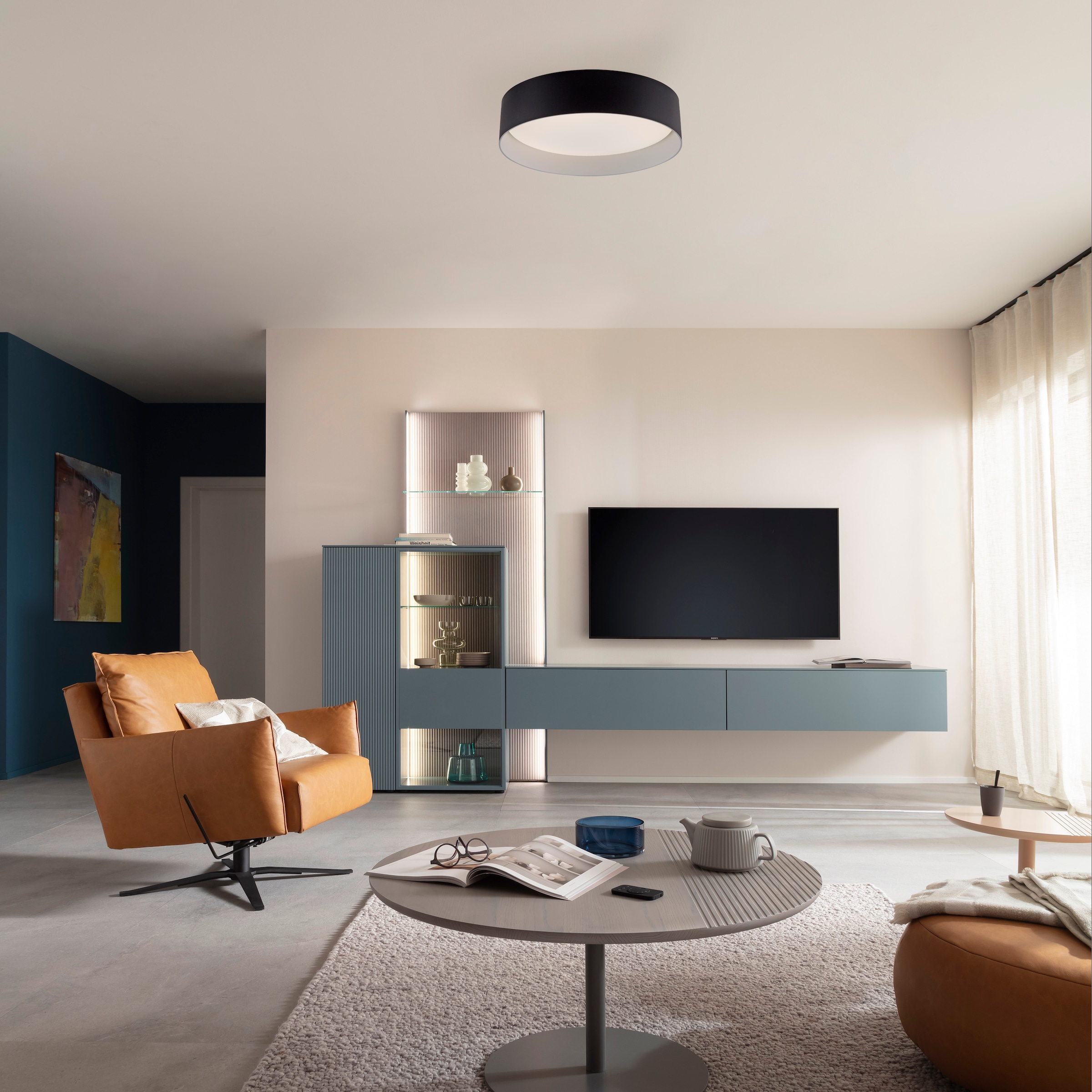 SCHÖNER WOHNEN-Kollektion LED Deckenleuchte »TAVOLI« LED-Board 1 Stk. warmweiß - kaltweiß SCHÖNER WOHNEN Kollektion, CCT 2700-6500K, IR-Fernbedienung, Dimmbar