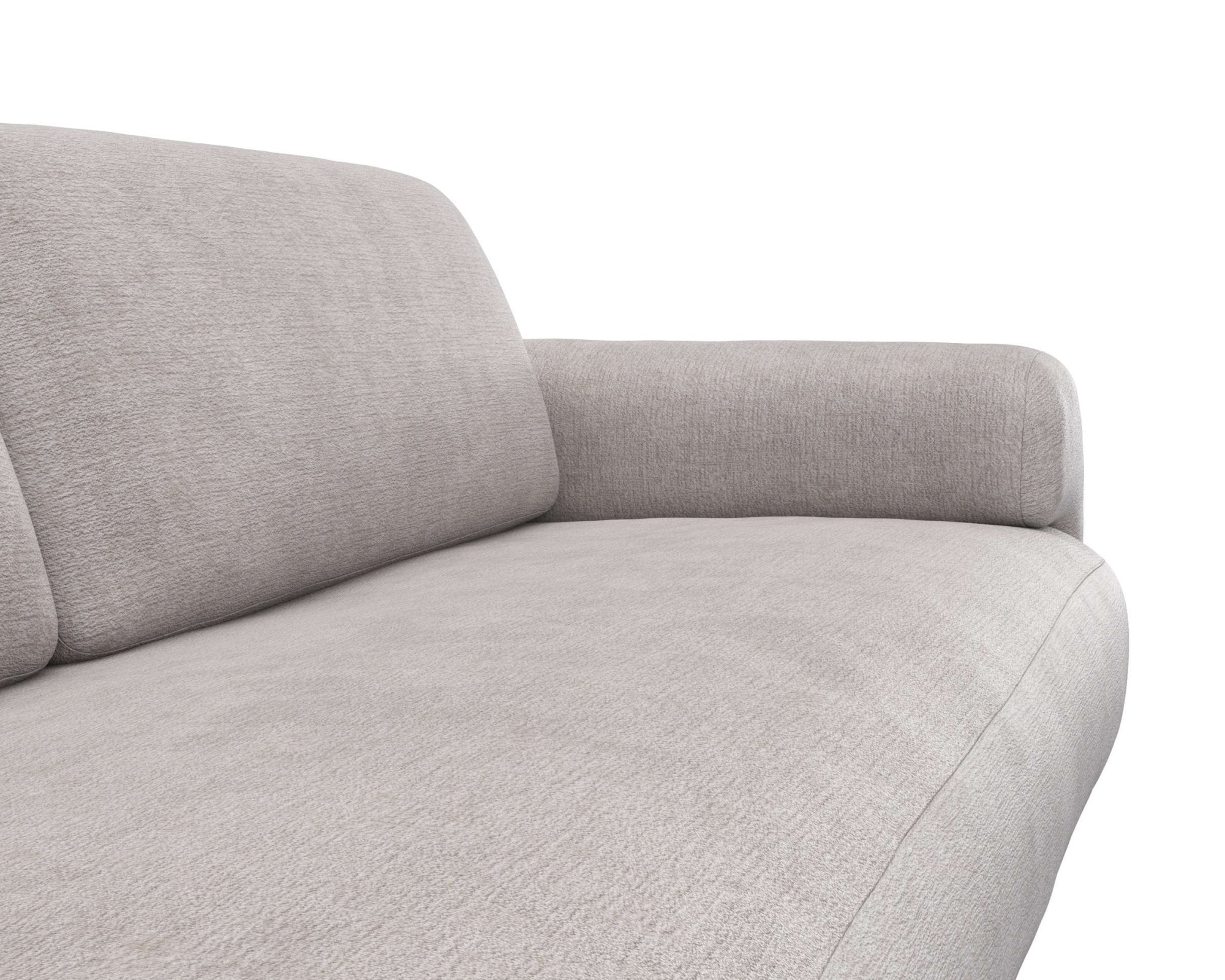 FLEXLUX 3-Sitzer »Molino Designsofa, Polstersofa, Einzelsofa, Couch«, Kaltschaum & Stahl-Wellen für erstklassigen Sitzkomfort, Füsse Schwarz