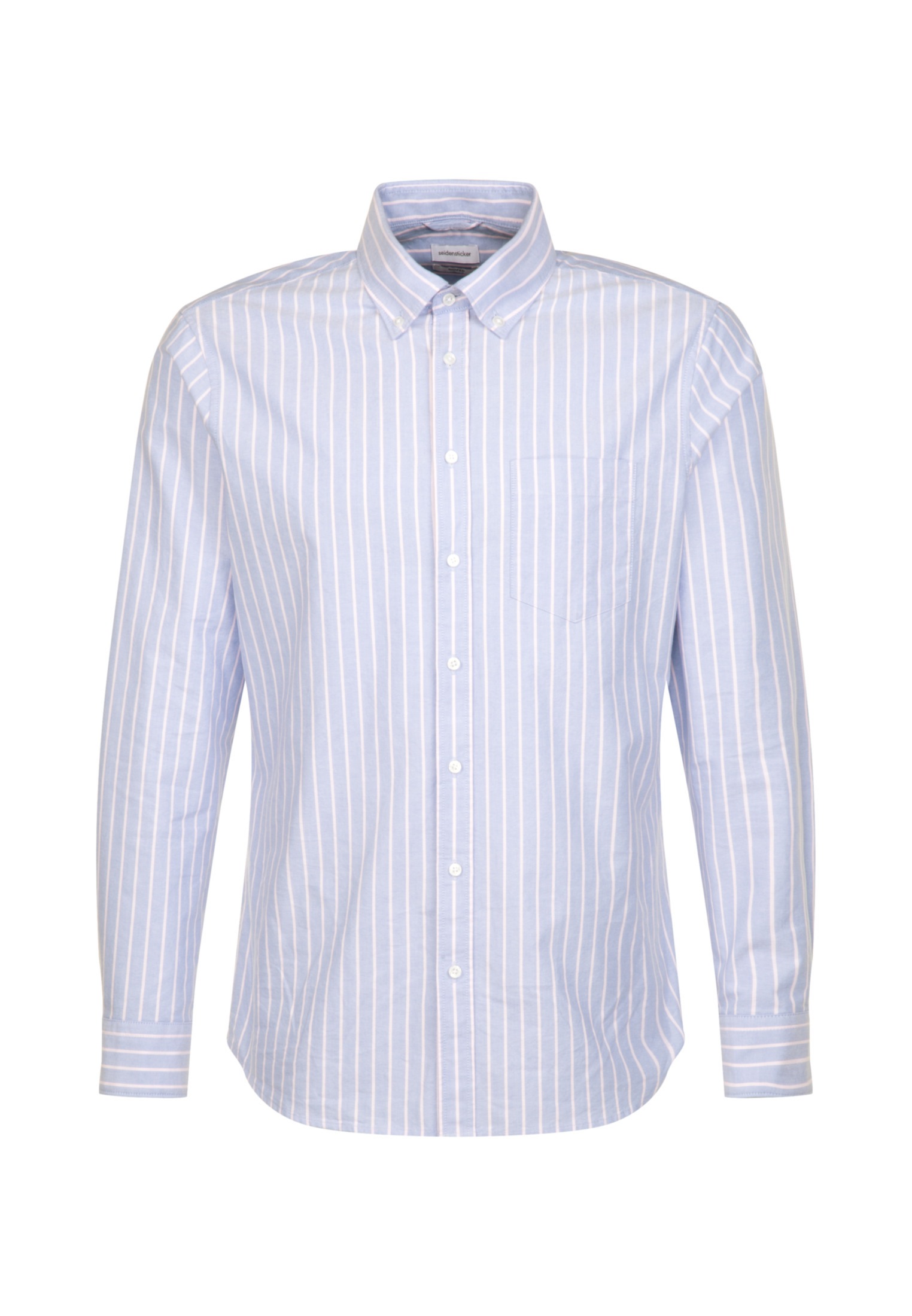 seidensticker Businesshemd »Shaped«, Shaped Langarm Button-Down-Kragen Streifen