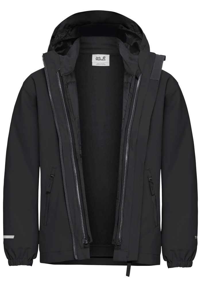 Jack Wolfskin 3-in-1-Funktionsjacke »HYBRID 3IN1 JACKET K« mit Kapuze
