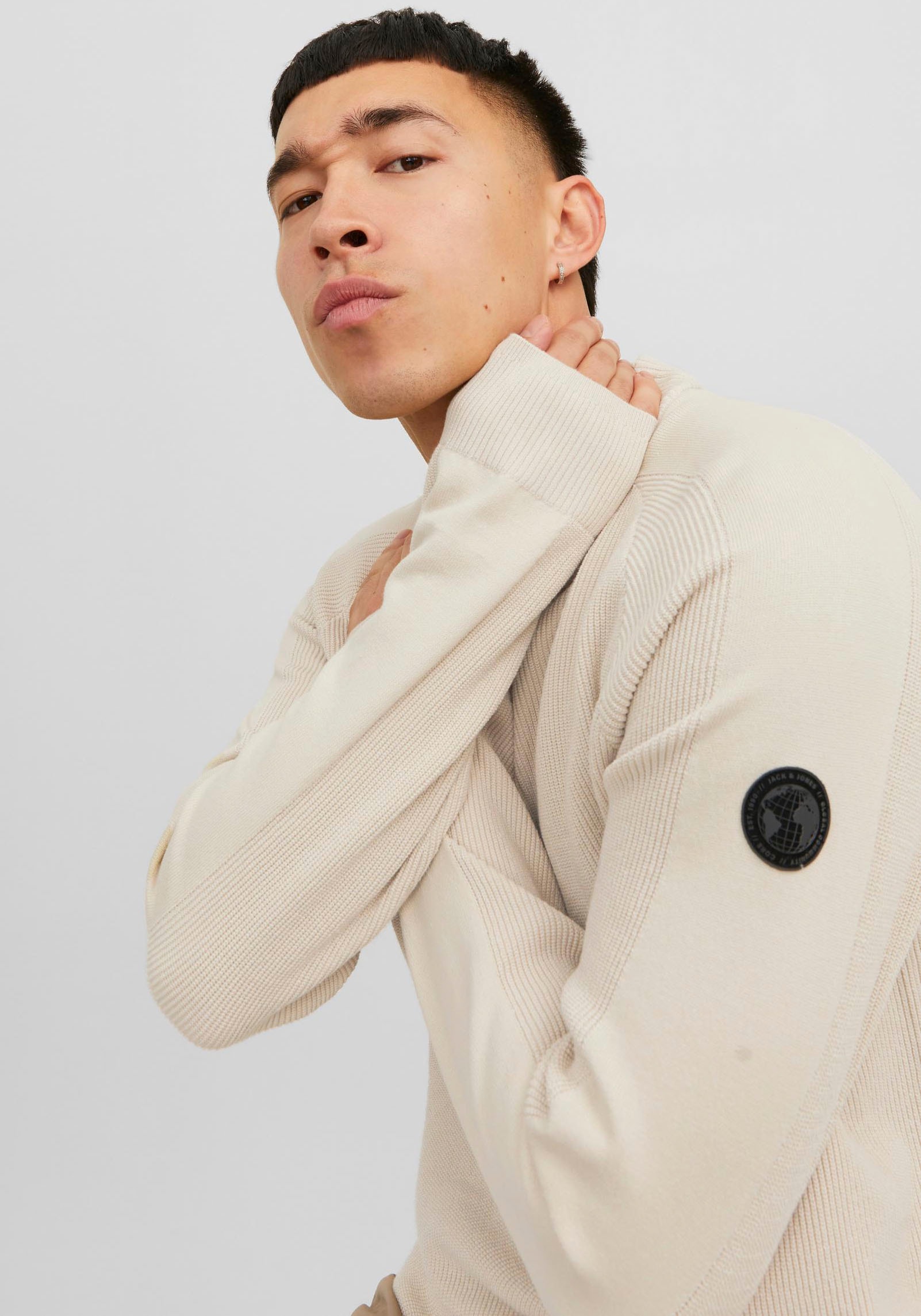 Jack & Jones Stehkragenpullover »JCOFILO KNIT MOCK NECK SN«