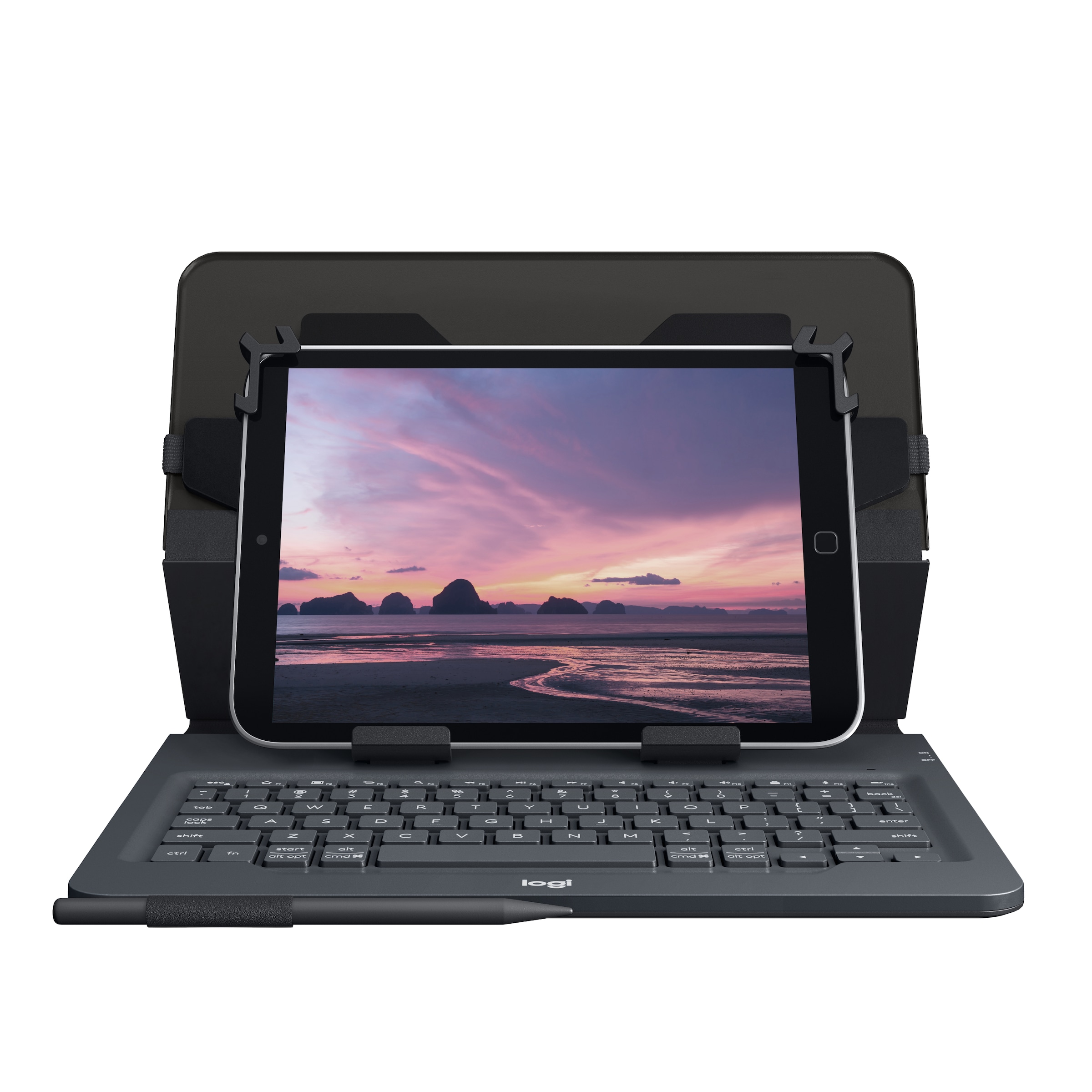Logitech iPad-Tastatur »Universal Folio with integrated keyboard for 9-10 inches tablets - UK«