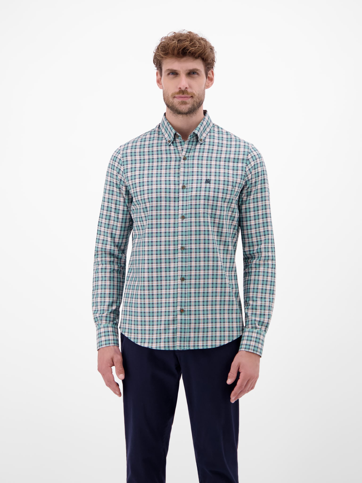 LERROS Langarmhemd kariert