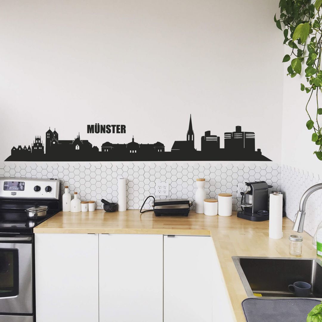 Wall-Art Wandtattoo »XXL Stadt Skyline Münster 120cm«