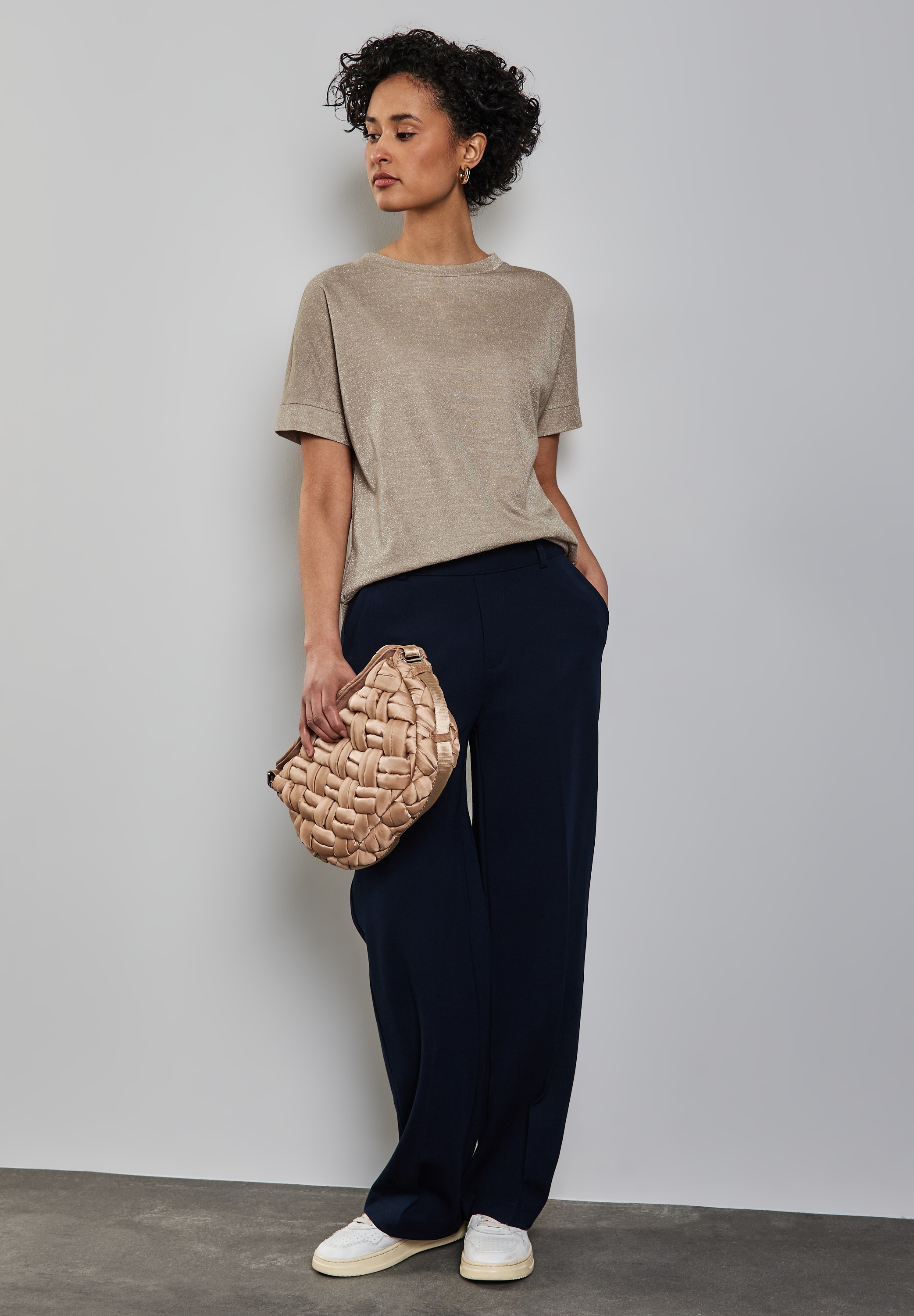 STREET ONE T-Shirt, mit Glitzerdetails