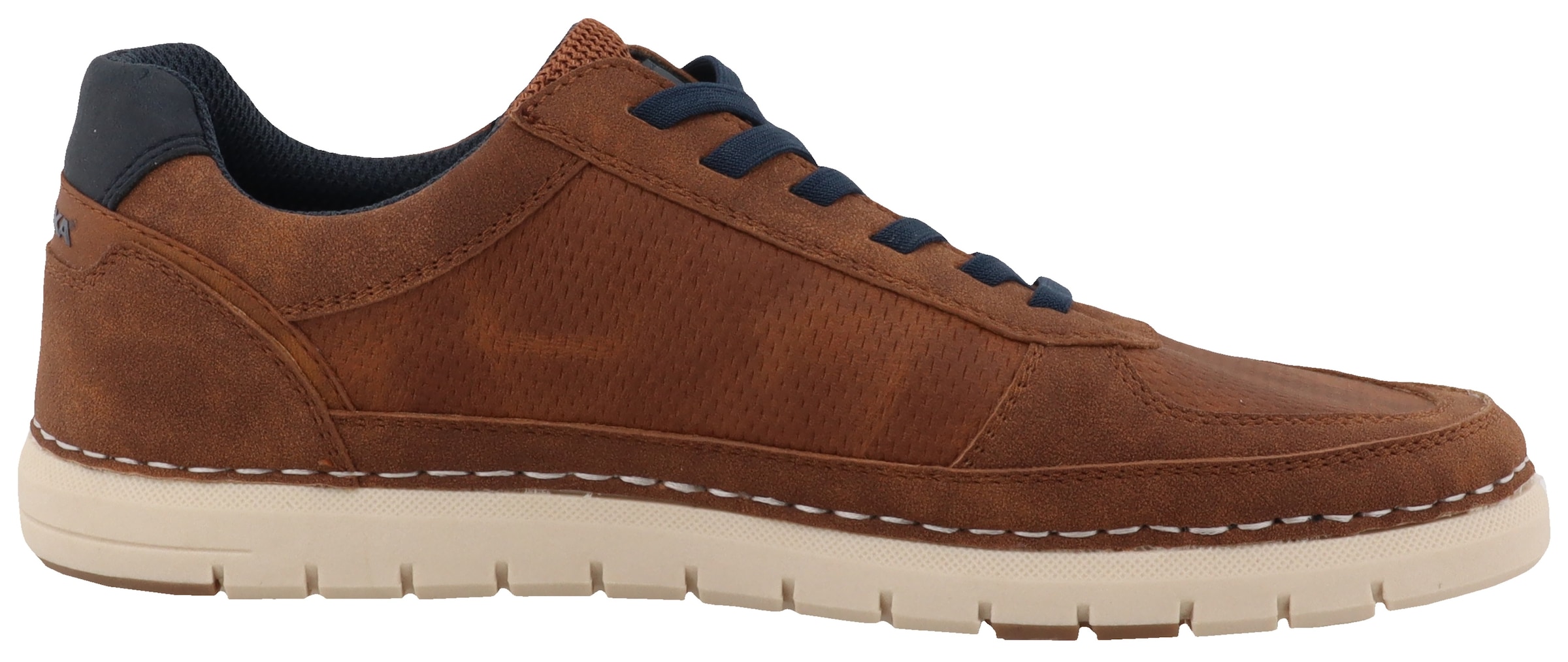Romika Sneaker, Freizeitschuh, Halbschuh, Schnürschuh, Kontrastbesatz an der Ferse