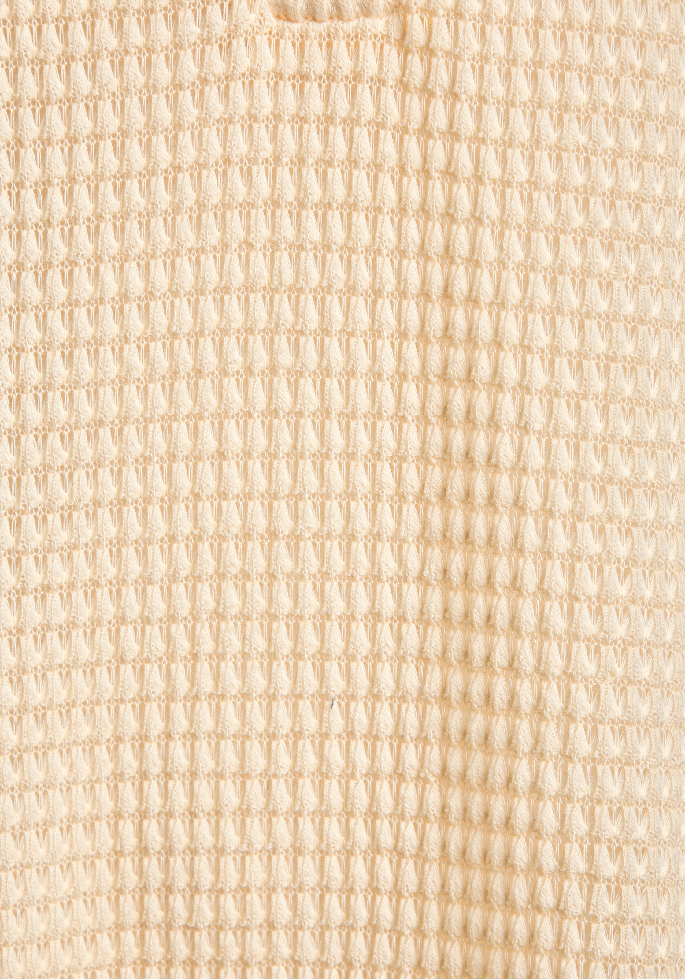 LASCANA Kapuzenshirt »aus sommerlichem Waffelstrick« Sommerhoody mit Knopfleiste