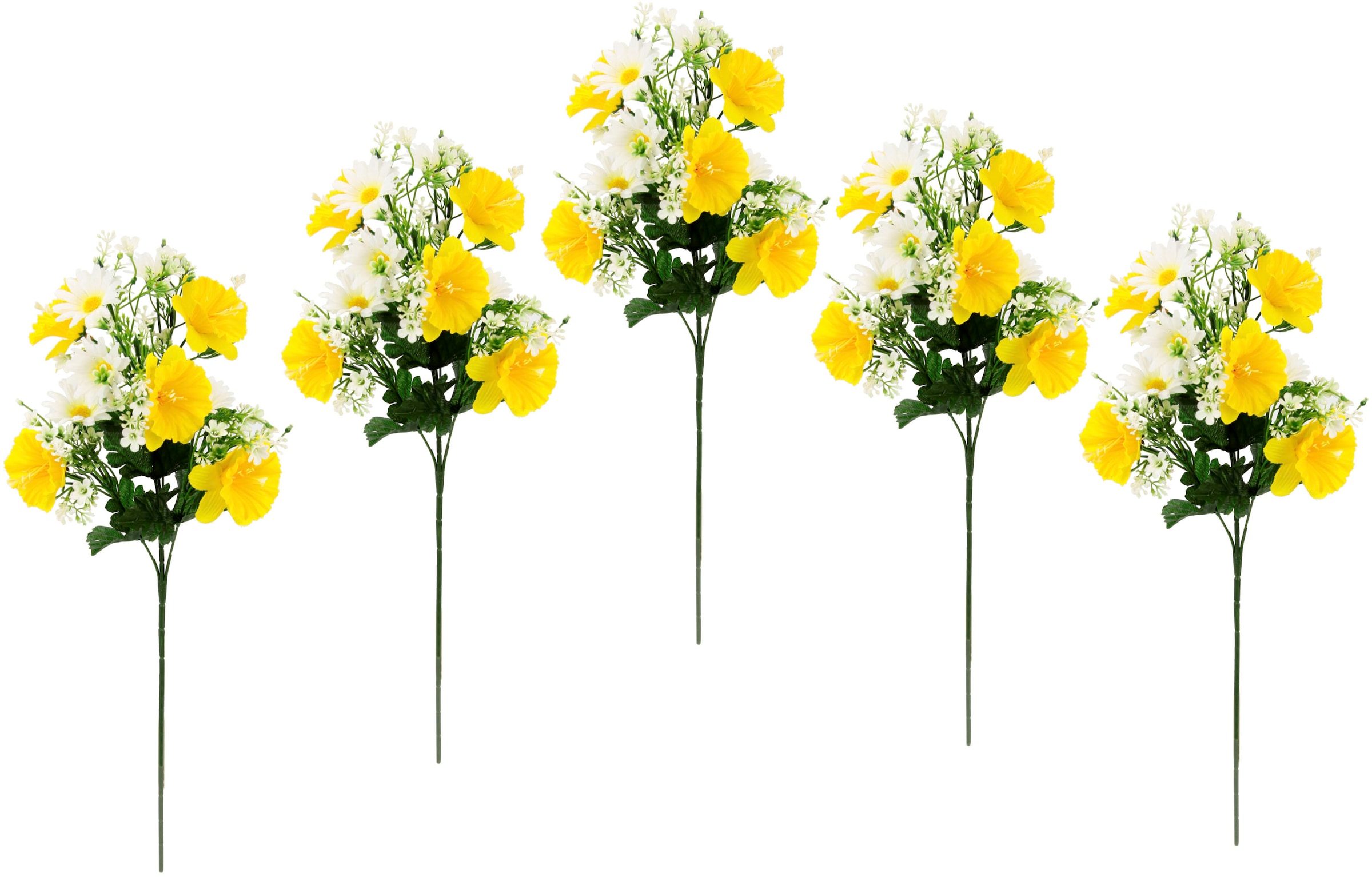 I.GE.A. Kunstblume »Osterglocken Margeriten Zweig«, Vasen im Shop Osterdeko 5er OTTO Frühjahrsblumen kaufen Set Narzissen Online Gänseblümchen für