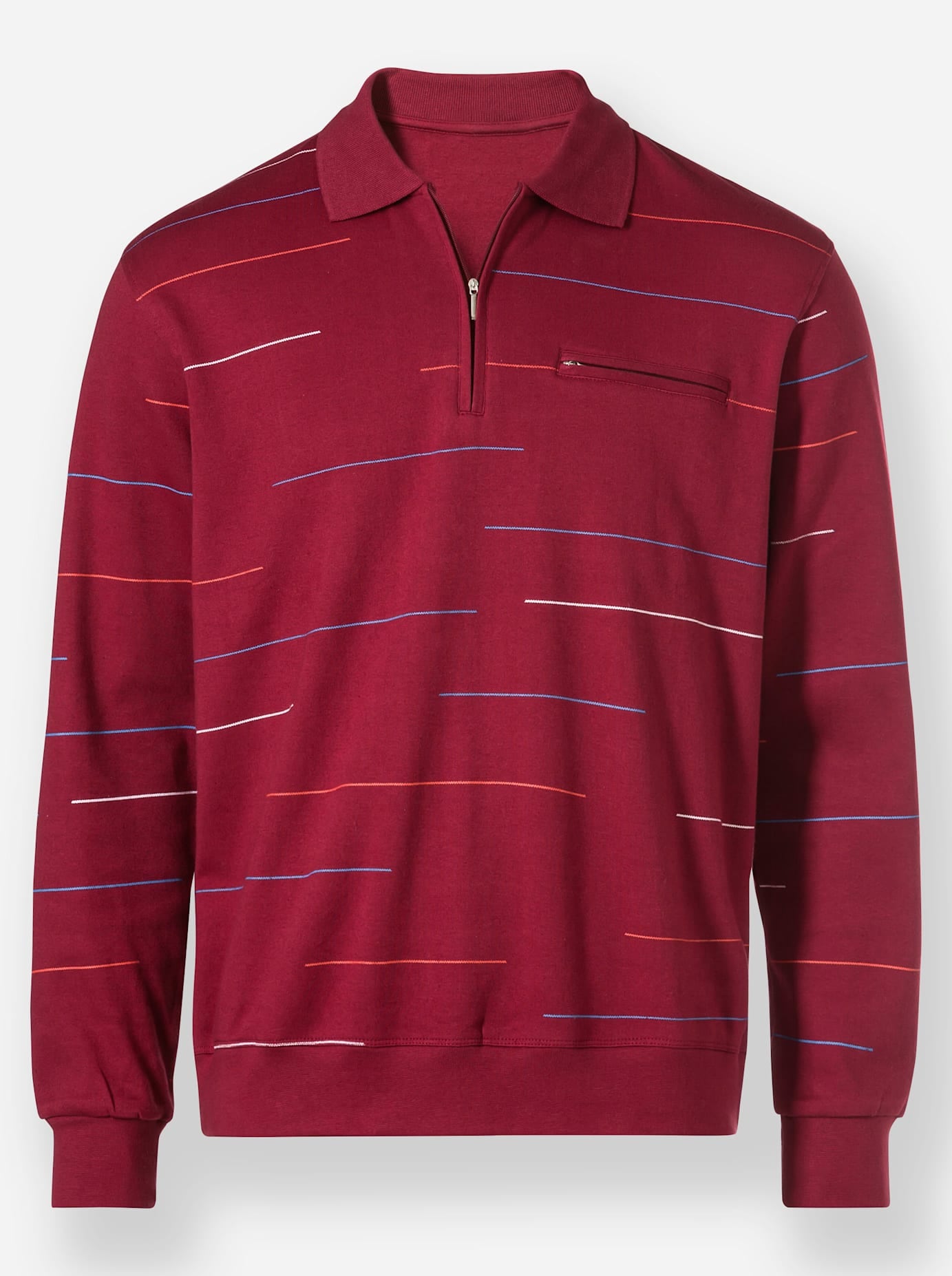 Marco Donati Langarm-Poloshirt »Sweatshirt«