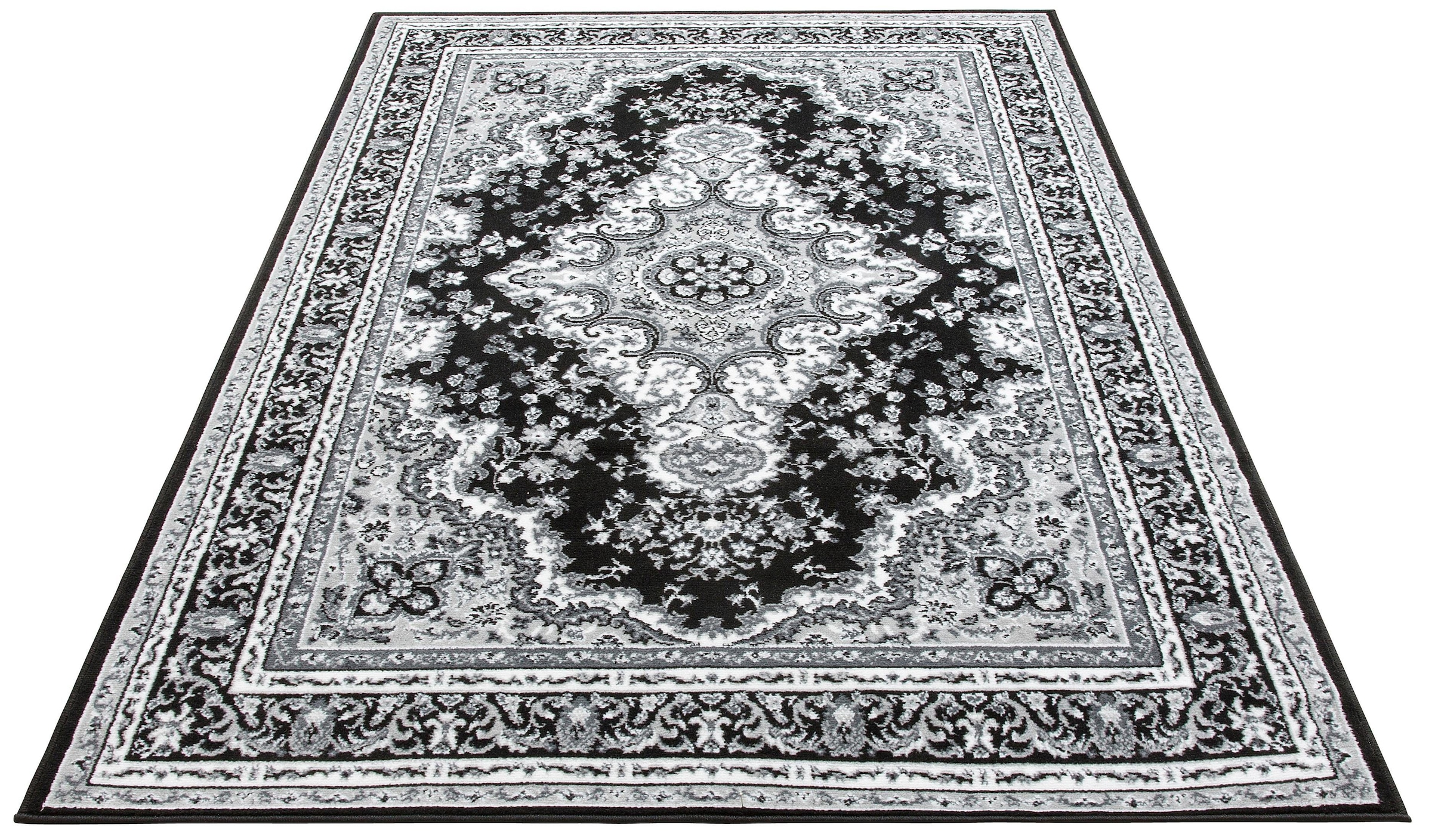 Home affaire Teppich »Oriental, Made in Belgium«, rechteckig, 7 mm Höhe, Orient-Optik, mit Bordüre, Teppich, Kurzflor, Weich