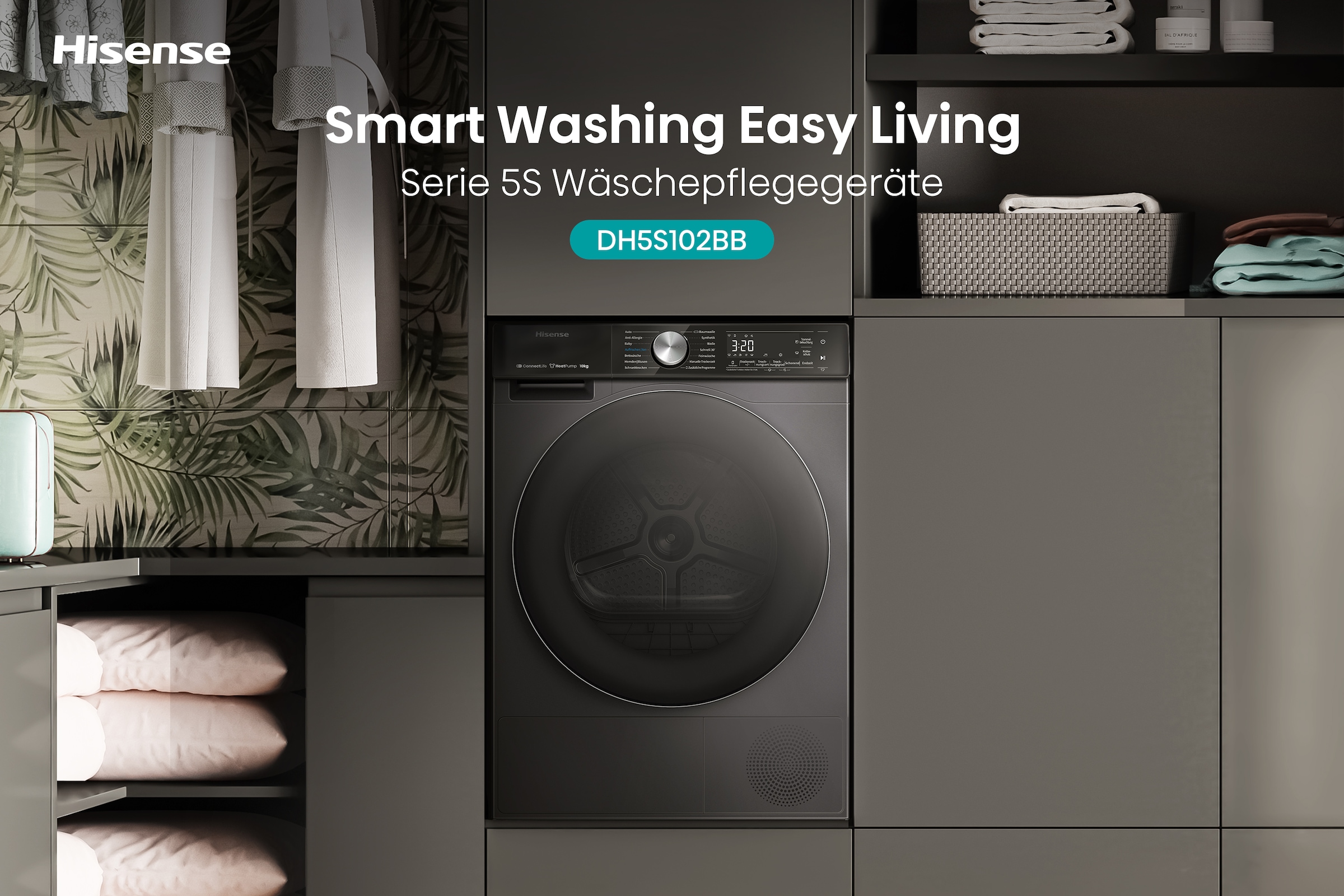 Hisense Wärmepumpentrockner »DH5S102B«, 10 kg