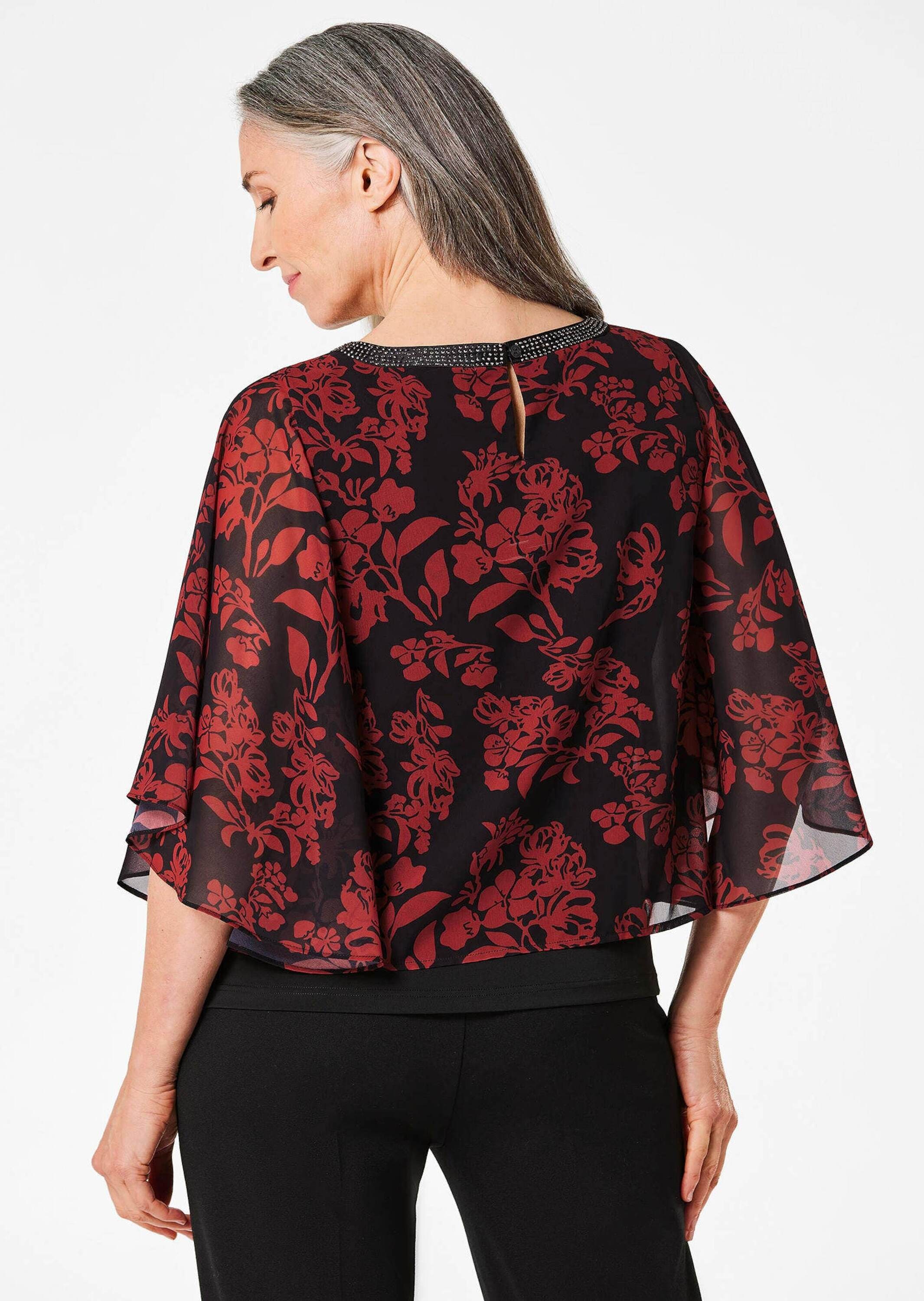 GOLDNER Satinbluse »Kurzgröße Blusenshirt«