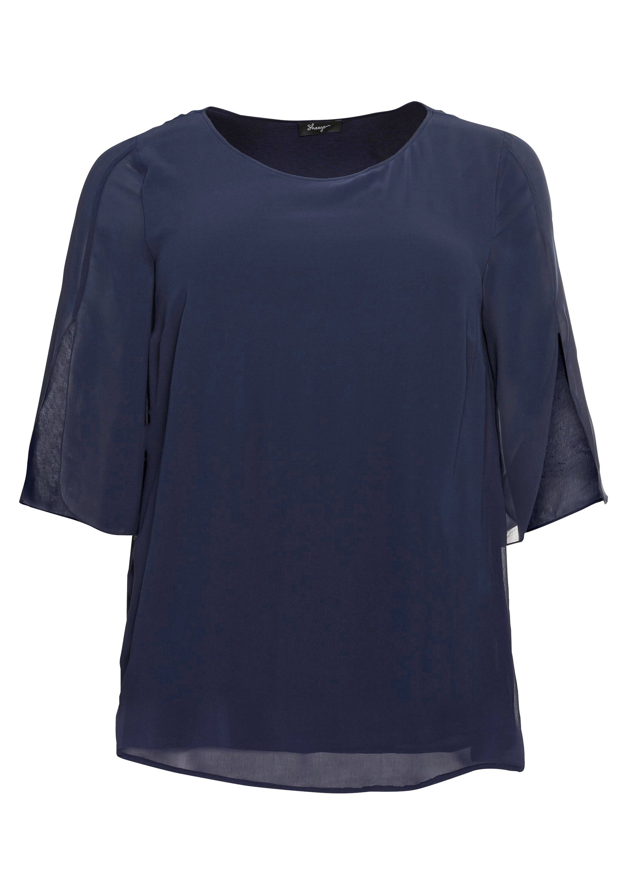 Sheego Tunika »Tunika im Layerlook mit Chiffon«, im Layerlook mit Chiffon