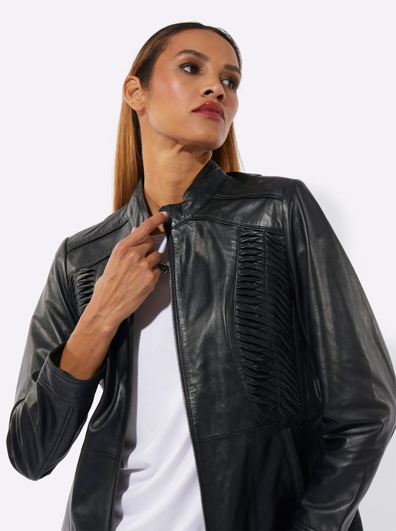 Mainpol Lederblazer »Lammnappa-Lederblazer«