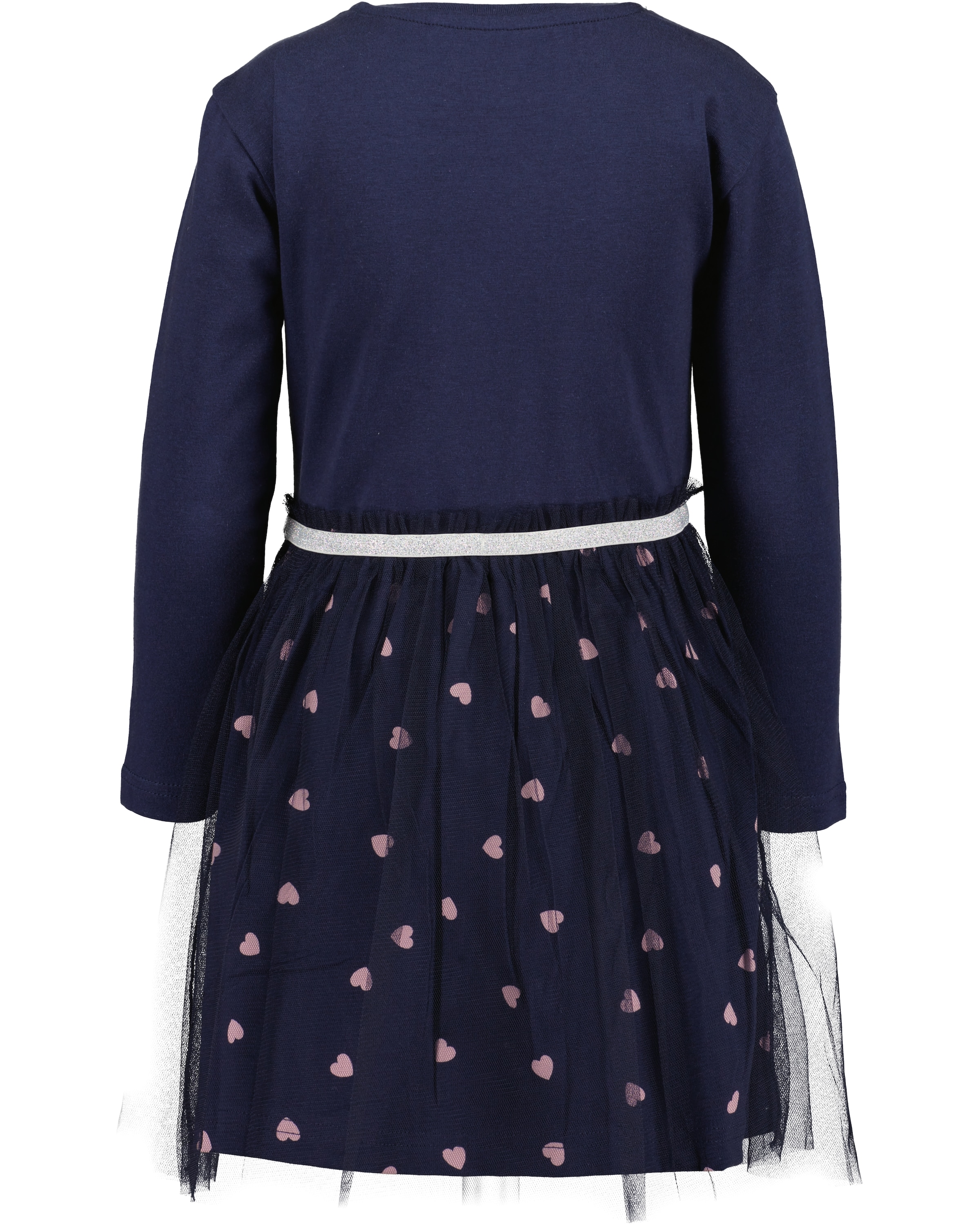 Blue Seven Jerseykleid, mit tollen Herzchen-Prints und aufgesetztem Tüll-Überrock