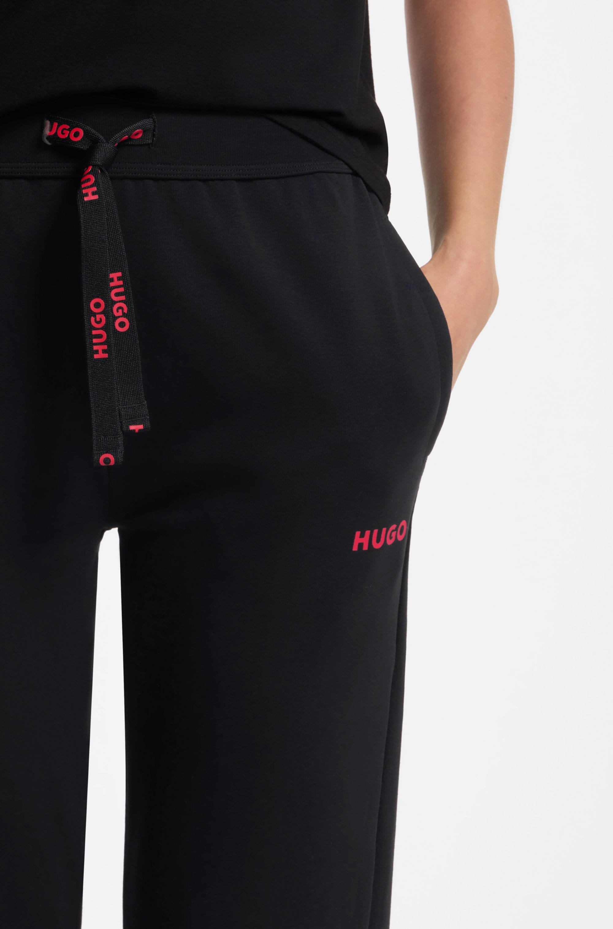 HUGO Underwear Jogginghose  elastischer Bund mit Tunnelzug, gerade Passform, Eingrifftaschen
