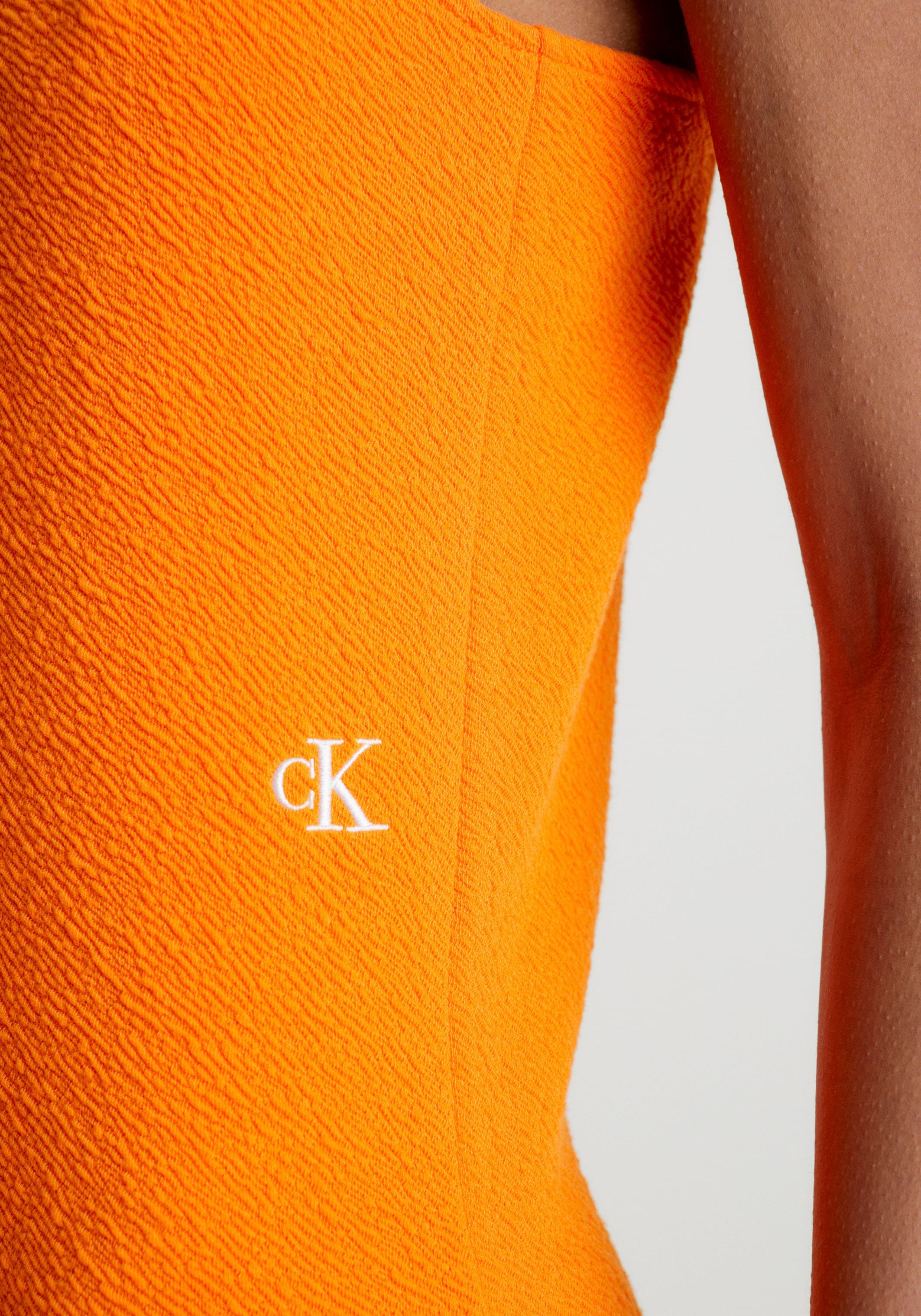 Calvin Klein Jeans Spaghettikleid »SLUB RIB STRAPPY«, aus strukturiertem  Material bestellen online bei OTTO