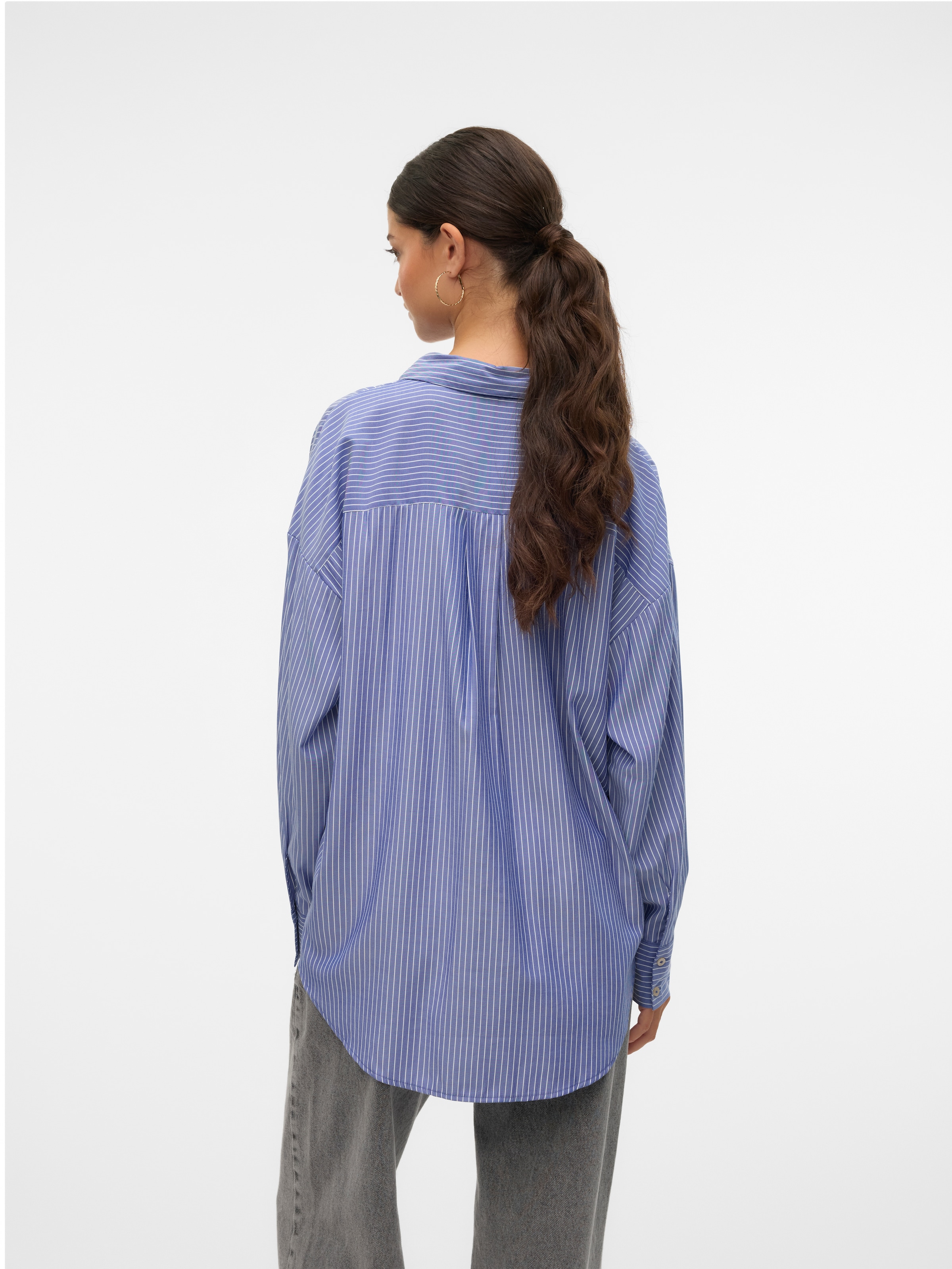 Vero Moda Langarmbluse »VMNORA LS OVERSIZE SHIRT WVN GA NOOS«