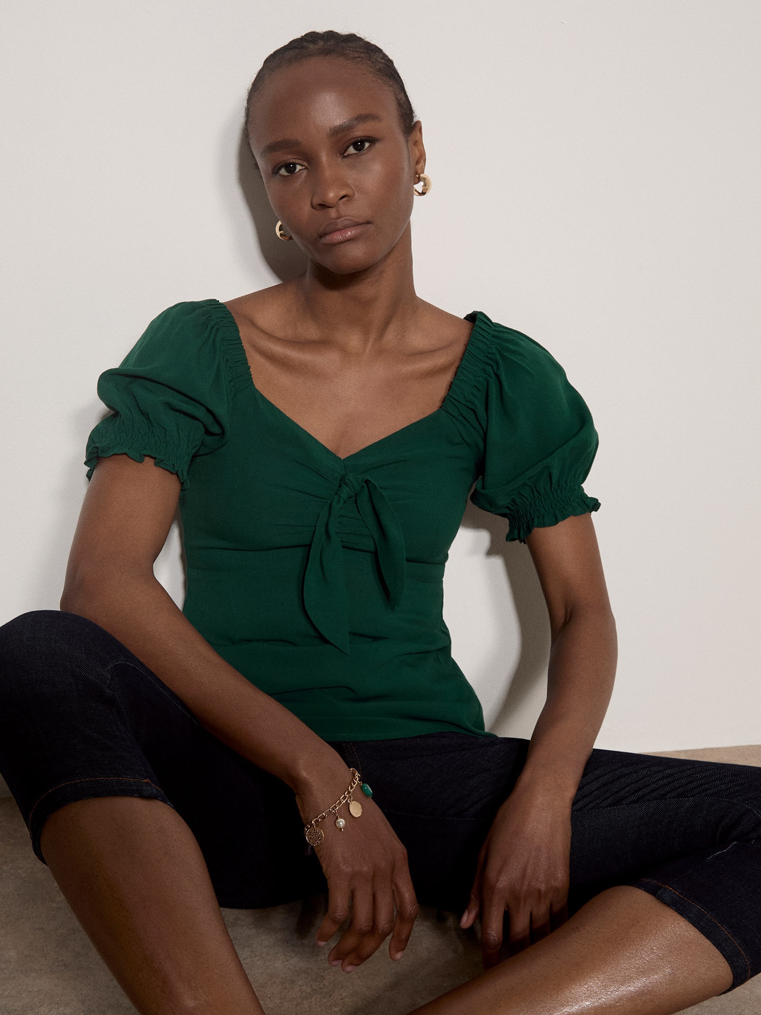 Apricot Klassische Bluse »Bluse« mit Schleife vorne