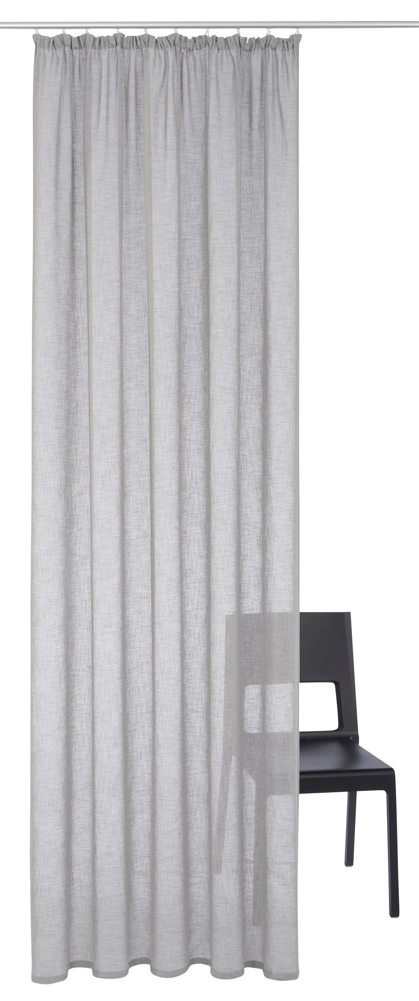 andas Gardine »Fiete«, (1 St.), Leinen Optik, Sichtschutz, halbtransparent, monochrom, basic, verschiedene Größen
