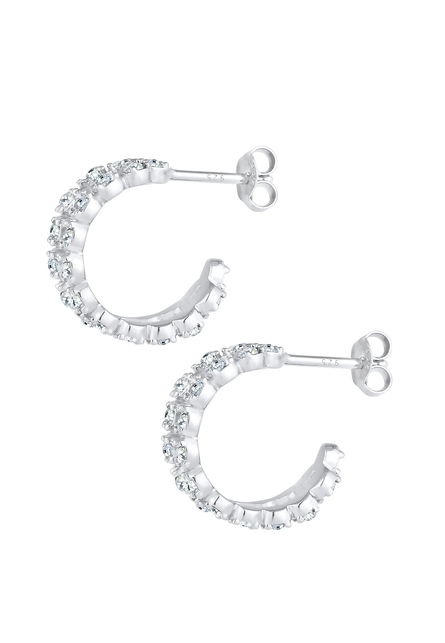 Elli Paar Ohrstecker »Ohrringe Creolen Stecker 925 Silber, mit Kristallen von Swarovski®«
