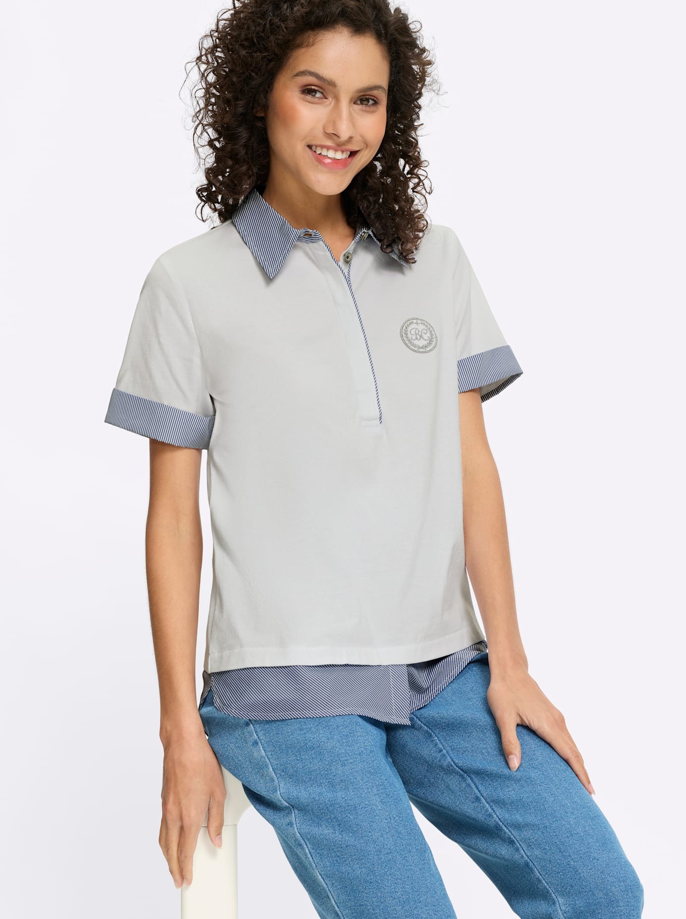 heine Poloshirt »Poloshirt« 1 tlg.