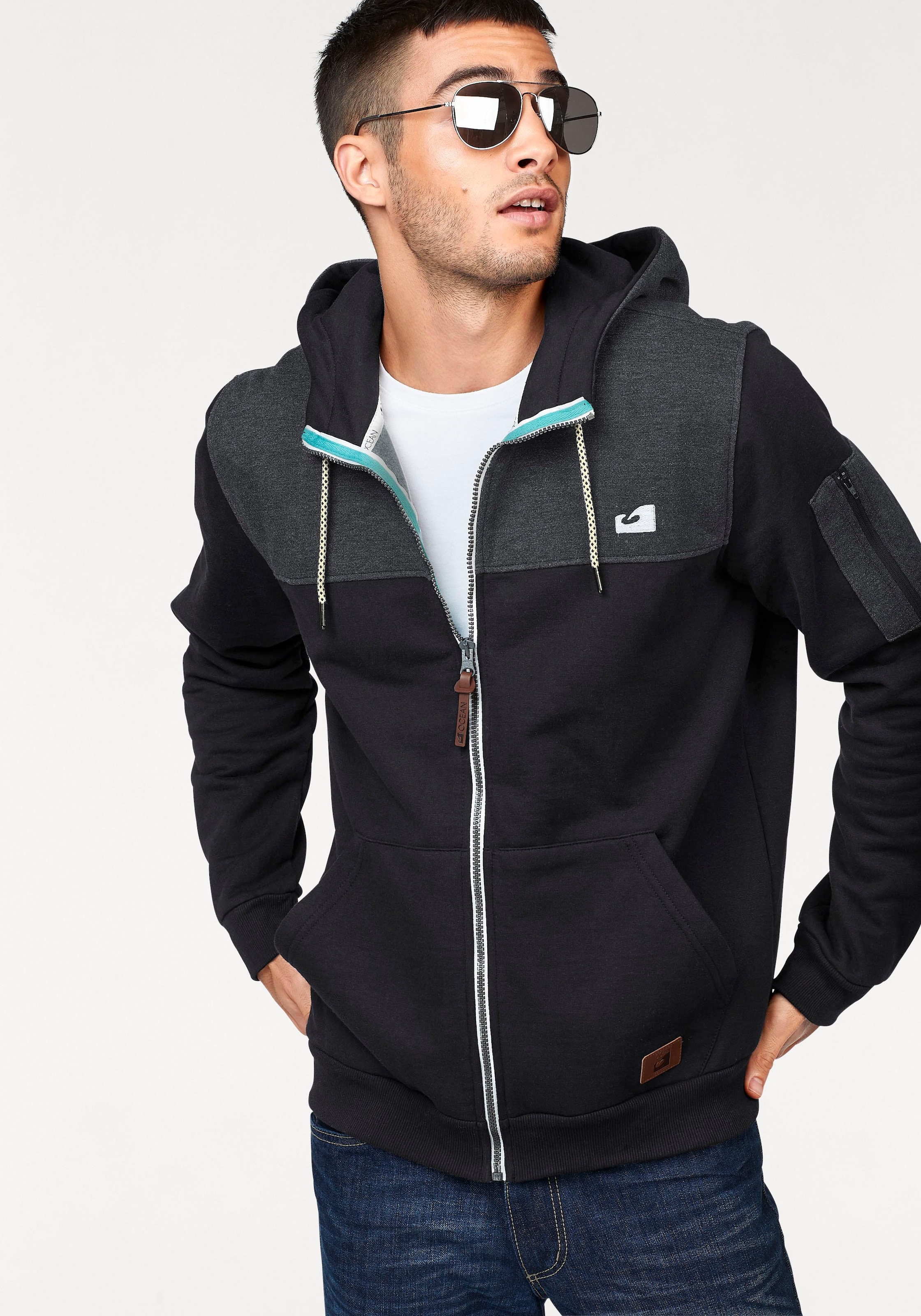 Ocean Sportswear Kapuzensweatjacke, Innen weich angeraut